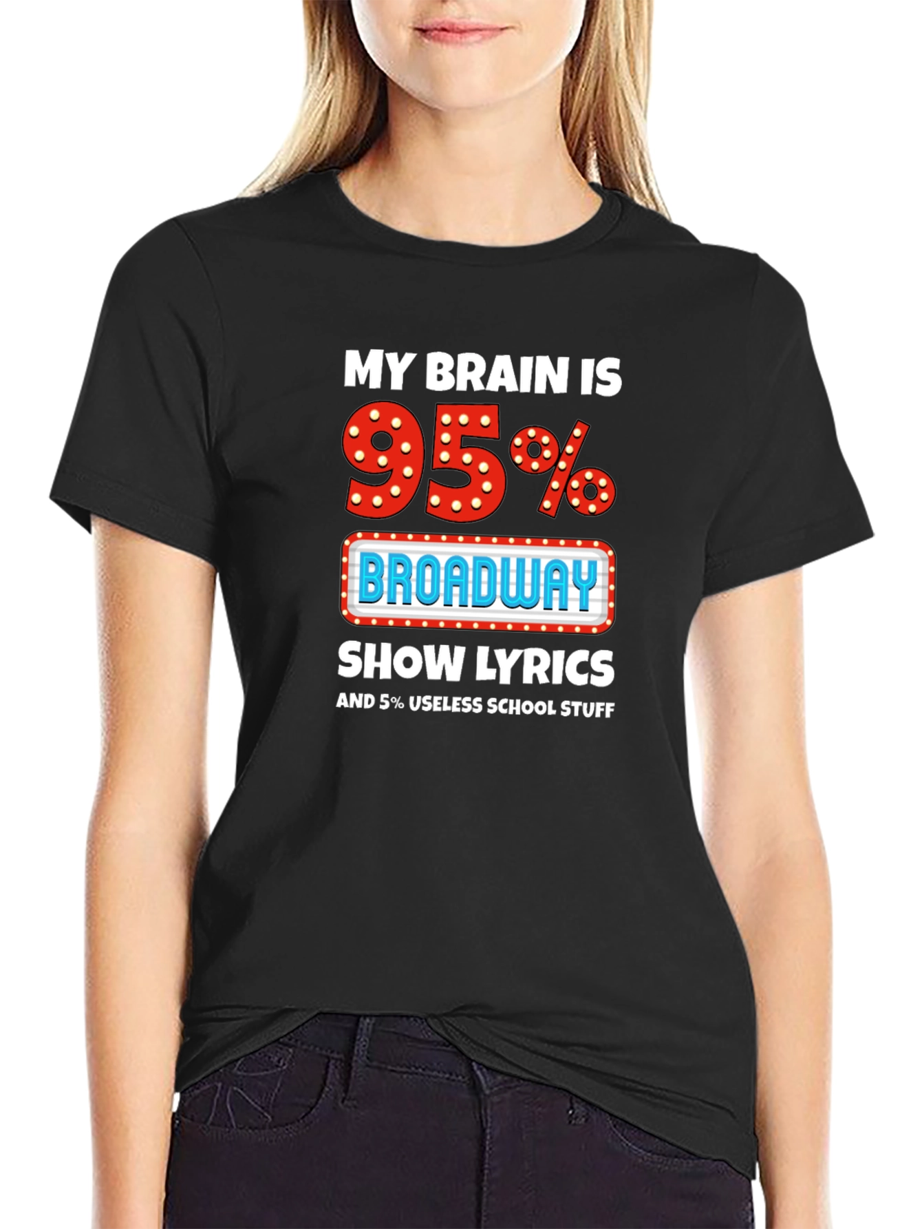 Broadway Show Lyrics T-Shirt Funny Theater Tee
