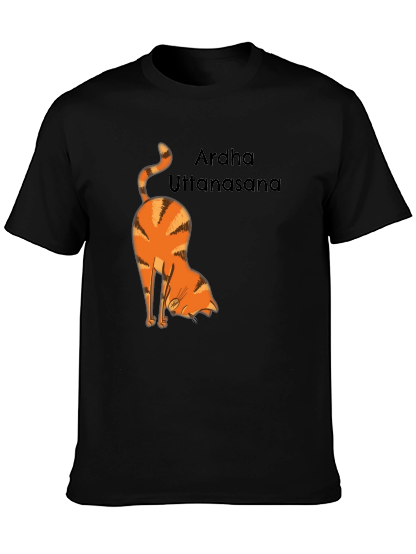 Yoga Cat T-Shirt - Arda Uttanasana Pose
