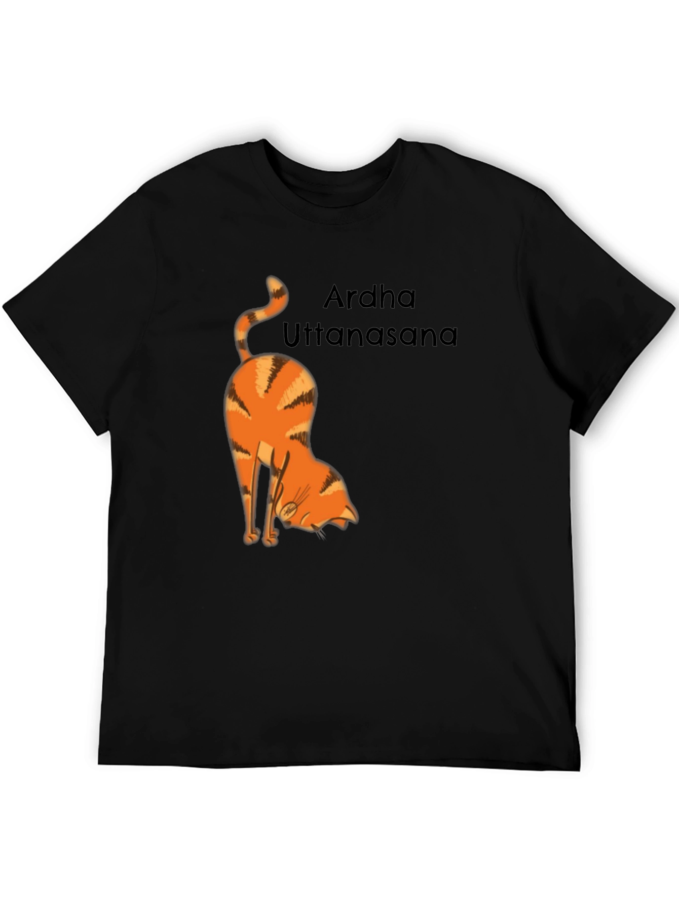 Yoga Cat T-Shirt - Arda Uttanasana Pose