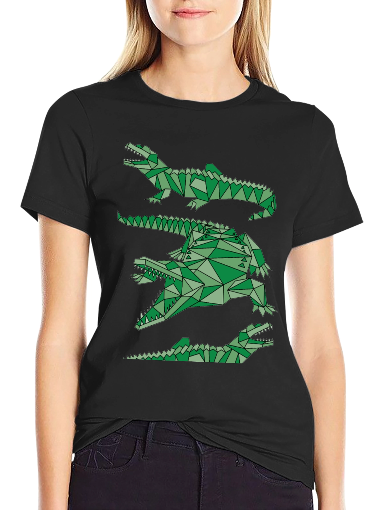 Geometric Crocodile T-Shirt