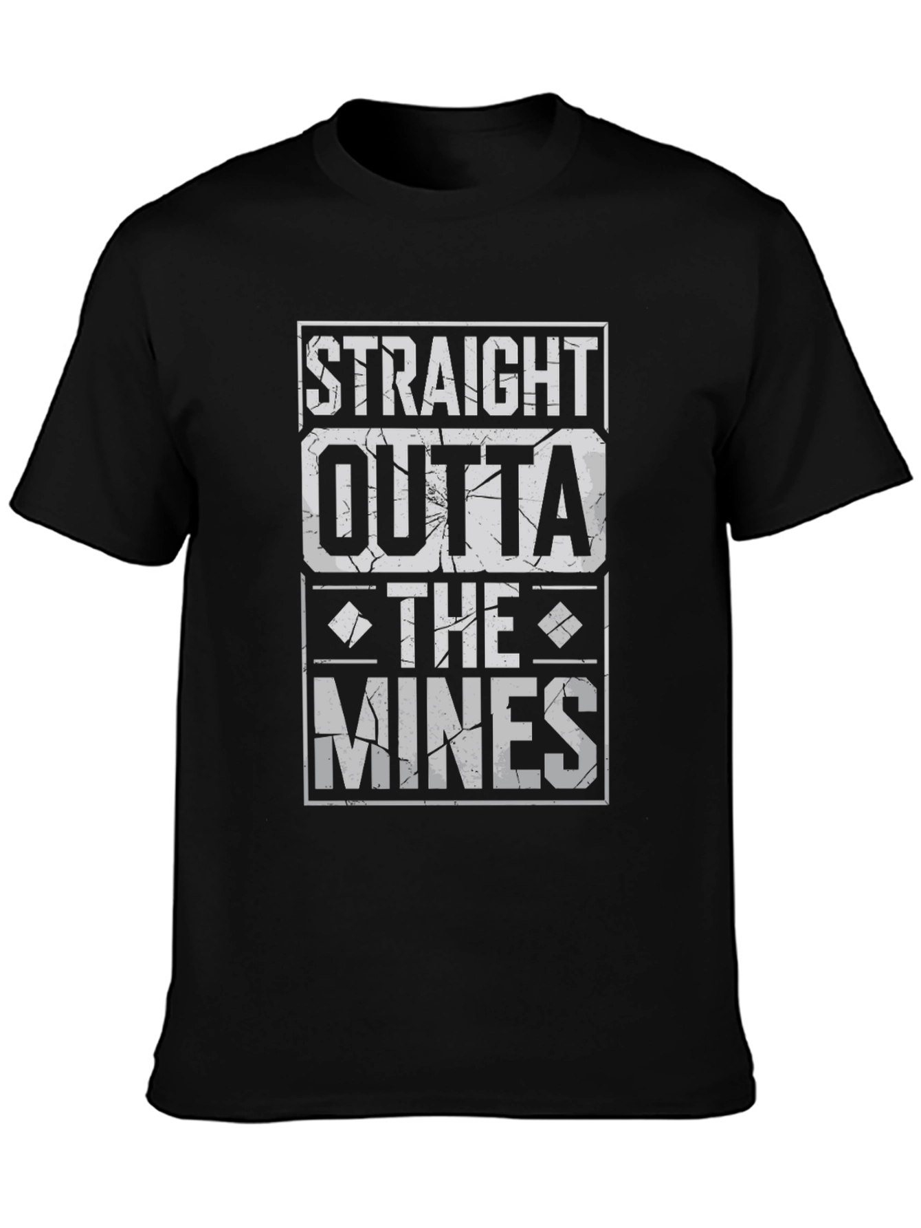 Straight Outta The Mines T-Shirt - Black