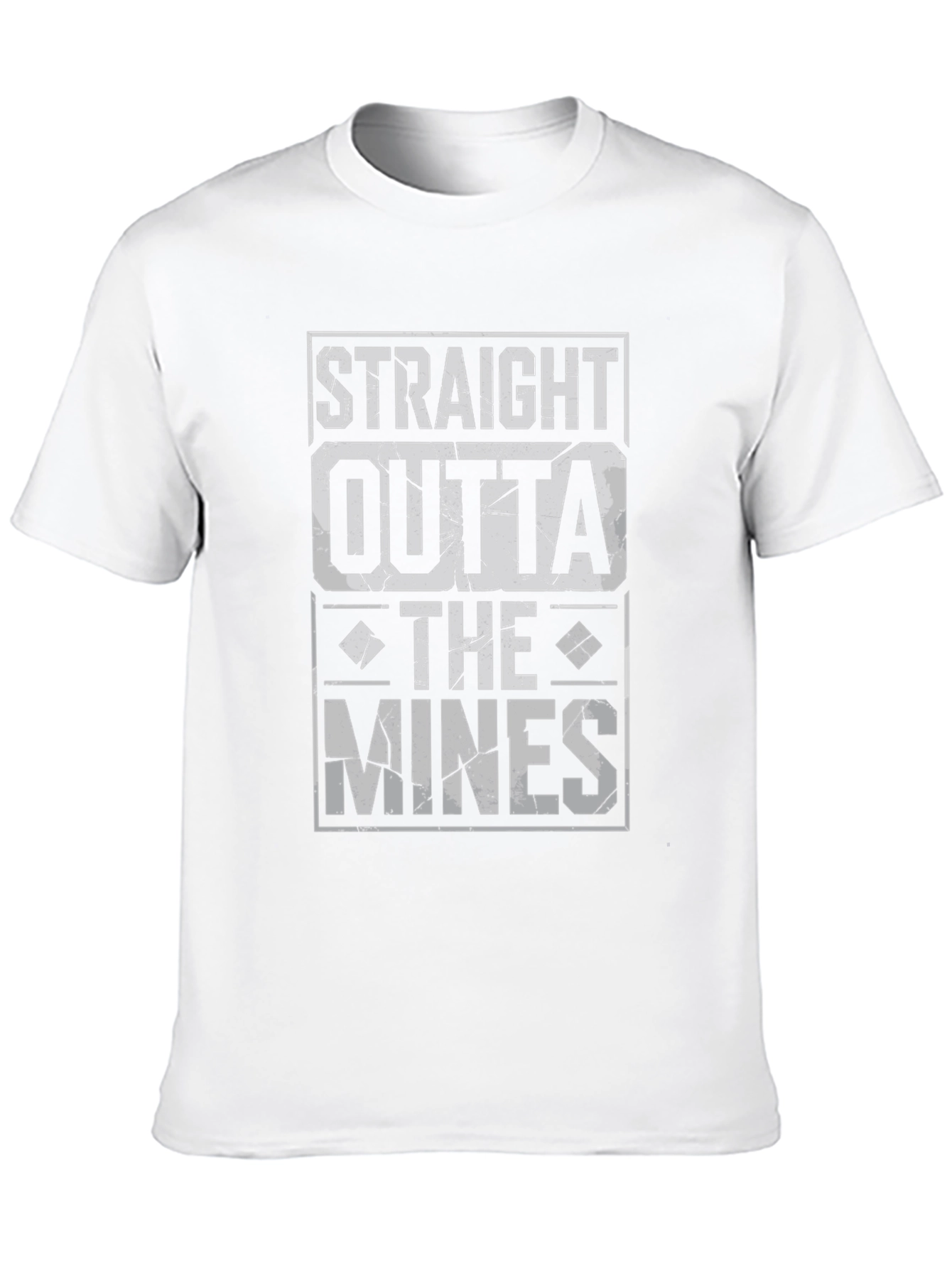 Straight Outta The Mines T-Shirt - Black