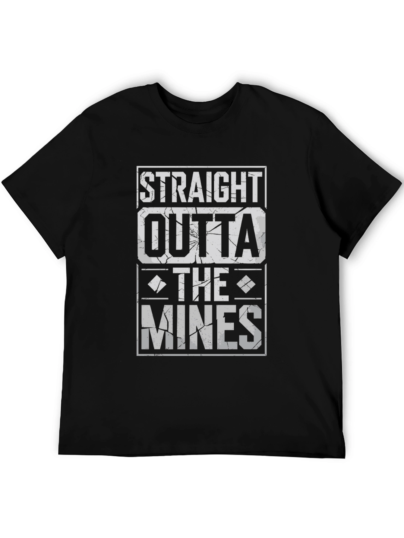 Straight Outta The Mines T-Shirt - Black