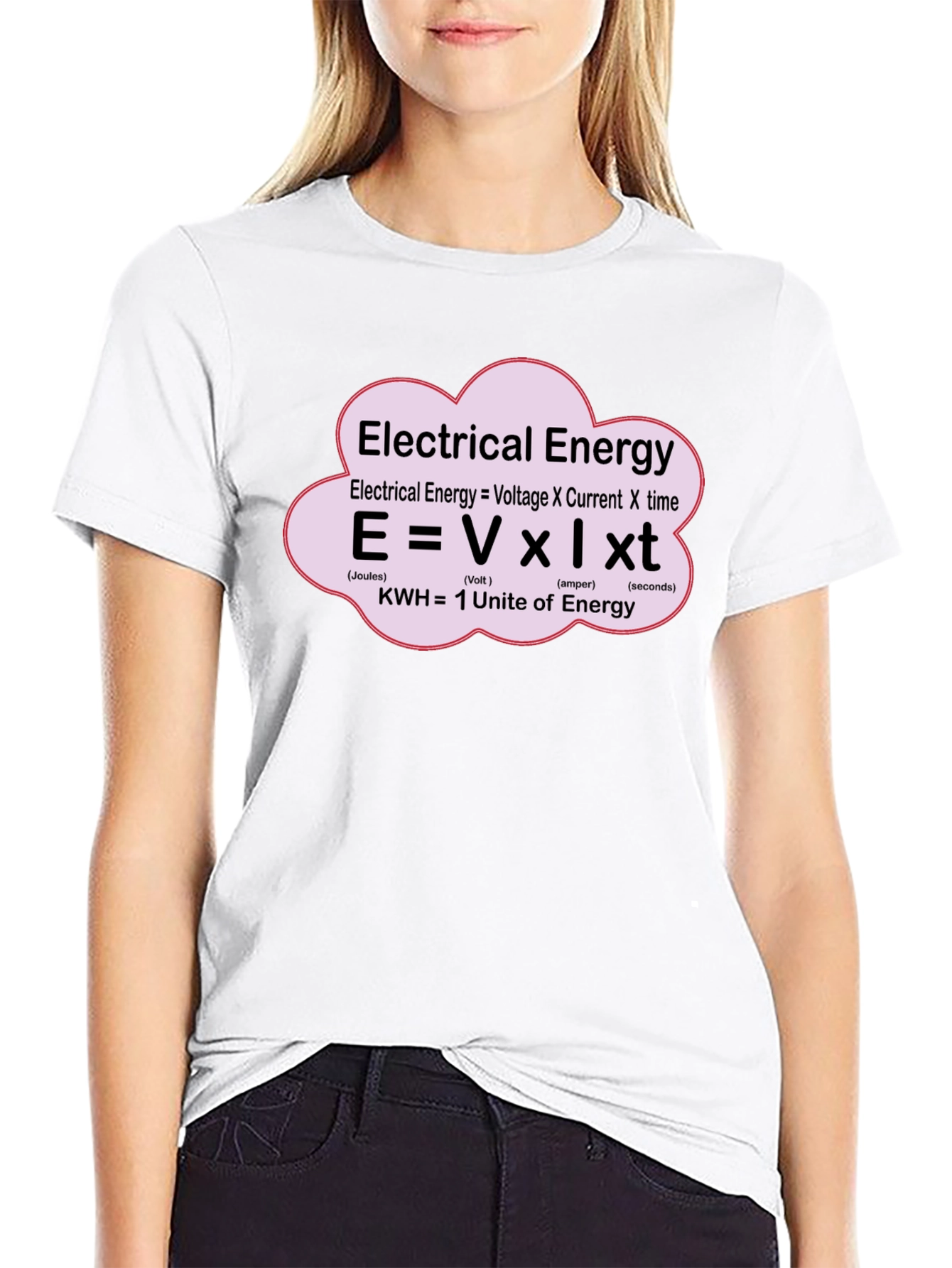 Electrical Energy Formula T-Shirt - Science Geek Apparel