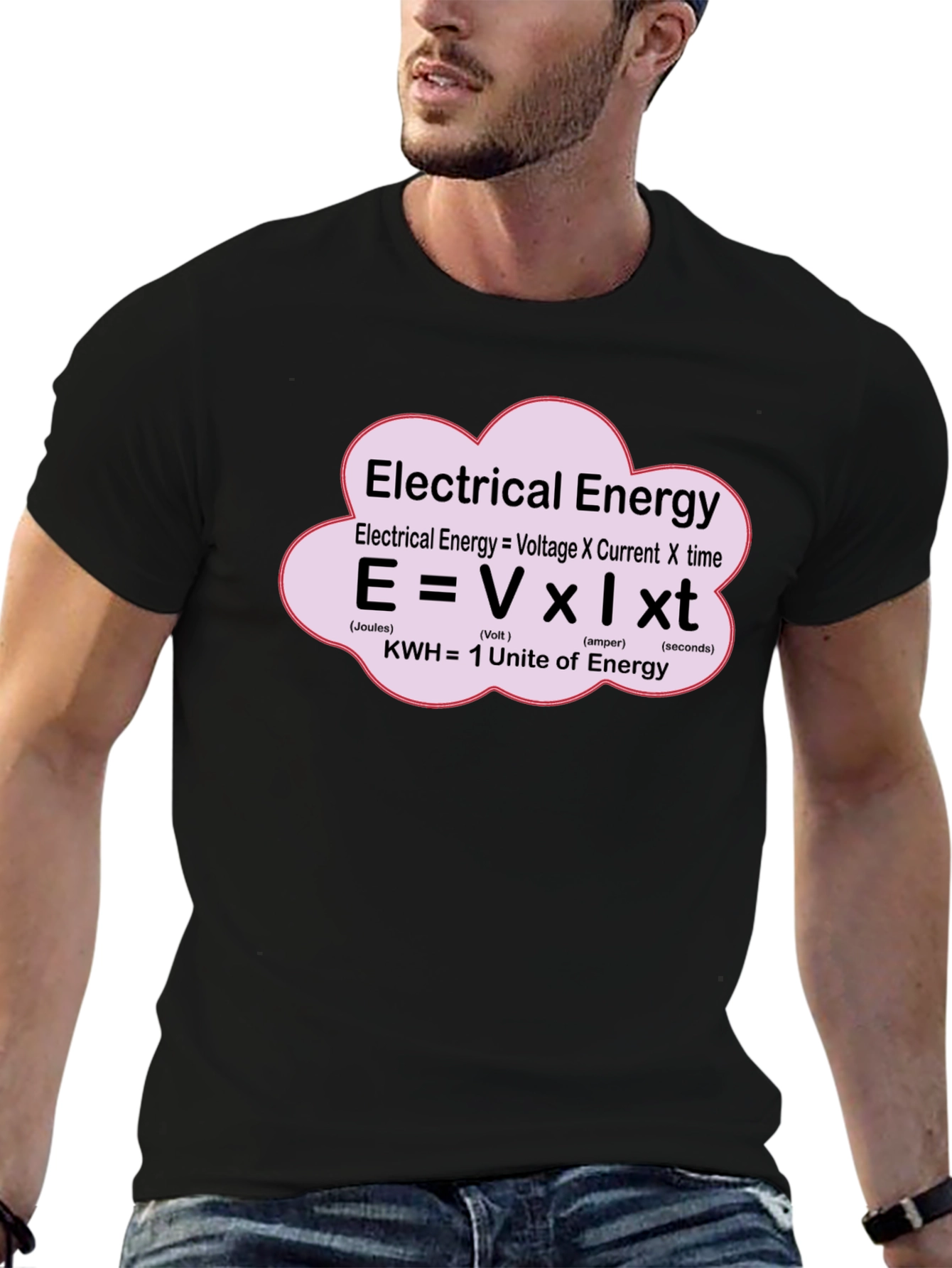 Electrical Energy Formula T-Shirt - Science Geek Apparel