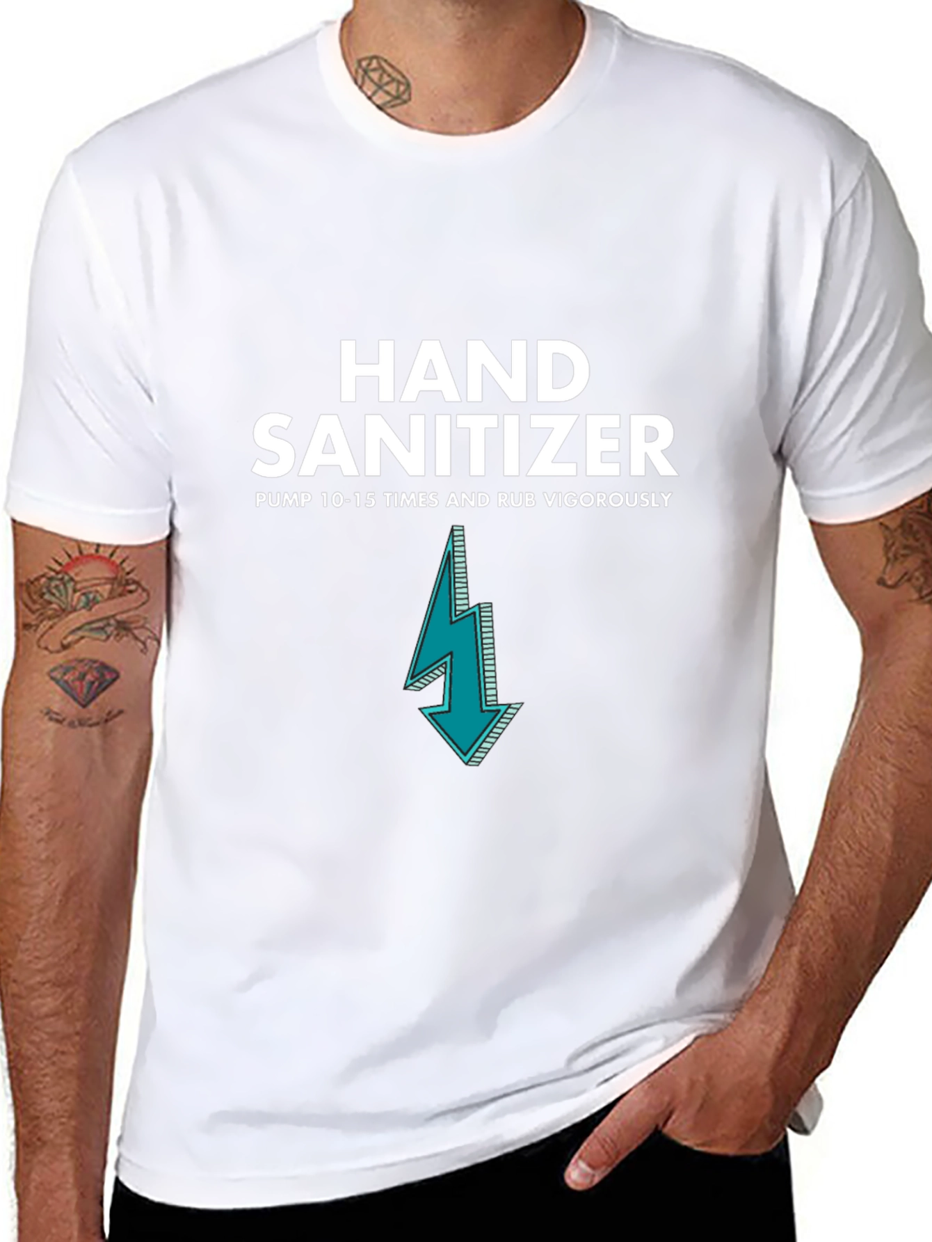 Hand Sanitizer T-Shirt - Funny Novelty Graphic Tee
