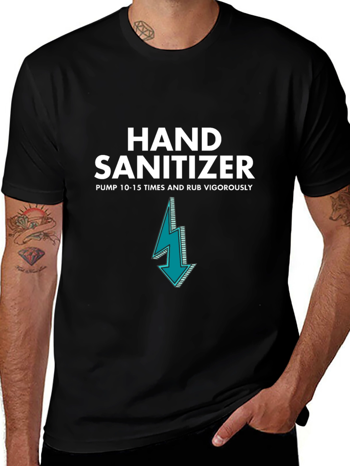 Hand Sanitizer T-Shirt - Funny Novelty Graphic Tee
