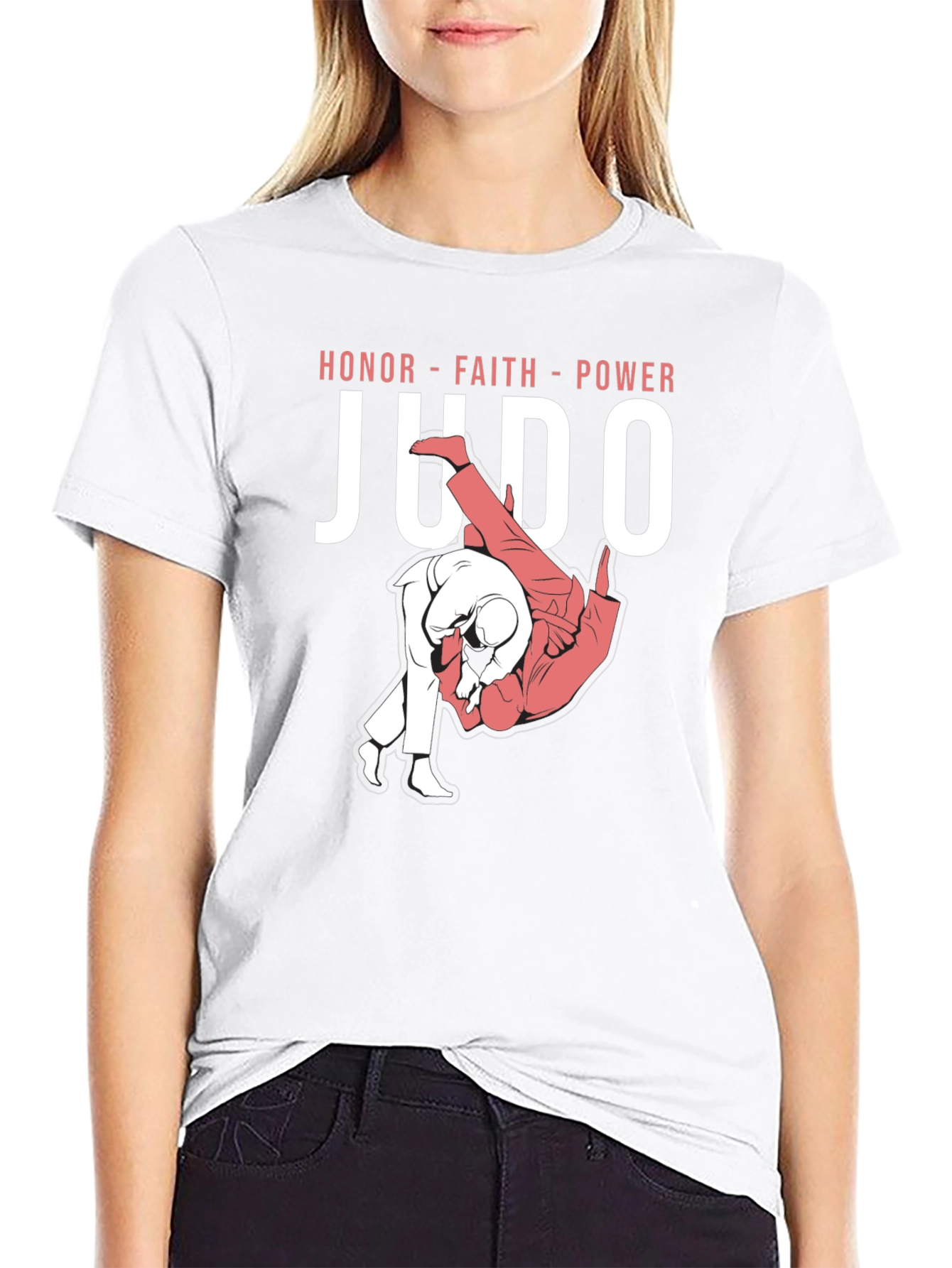 Judo Honor Faith Power T-Shirt Martial Arts Tee