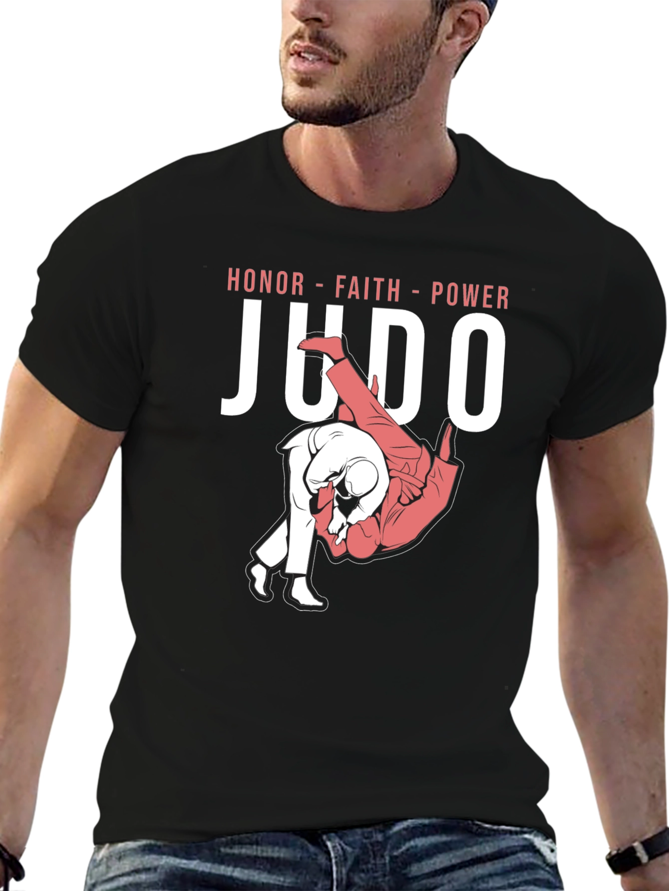 Judo Honor Faith Power T-Shirt Martial Arts Tee