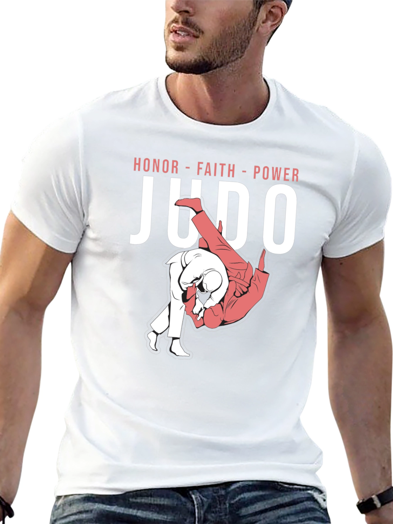 Judo Honor Faith Power T-Shirt Martial Arts Tee