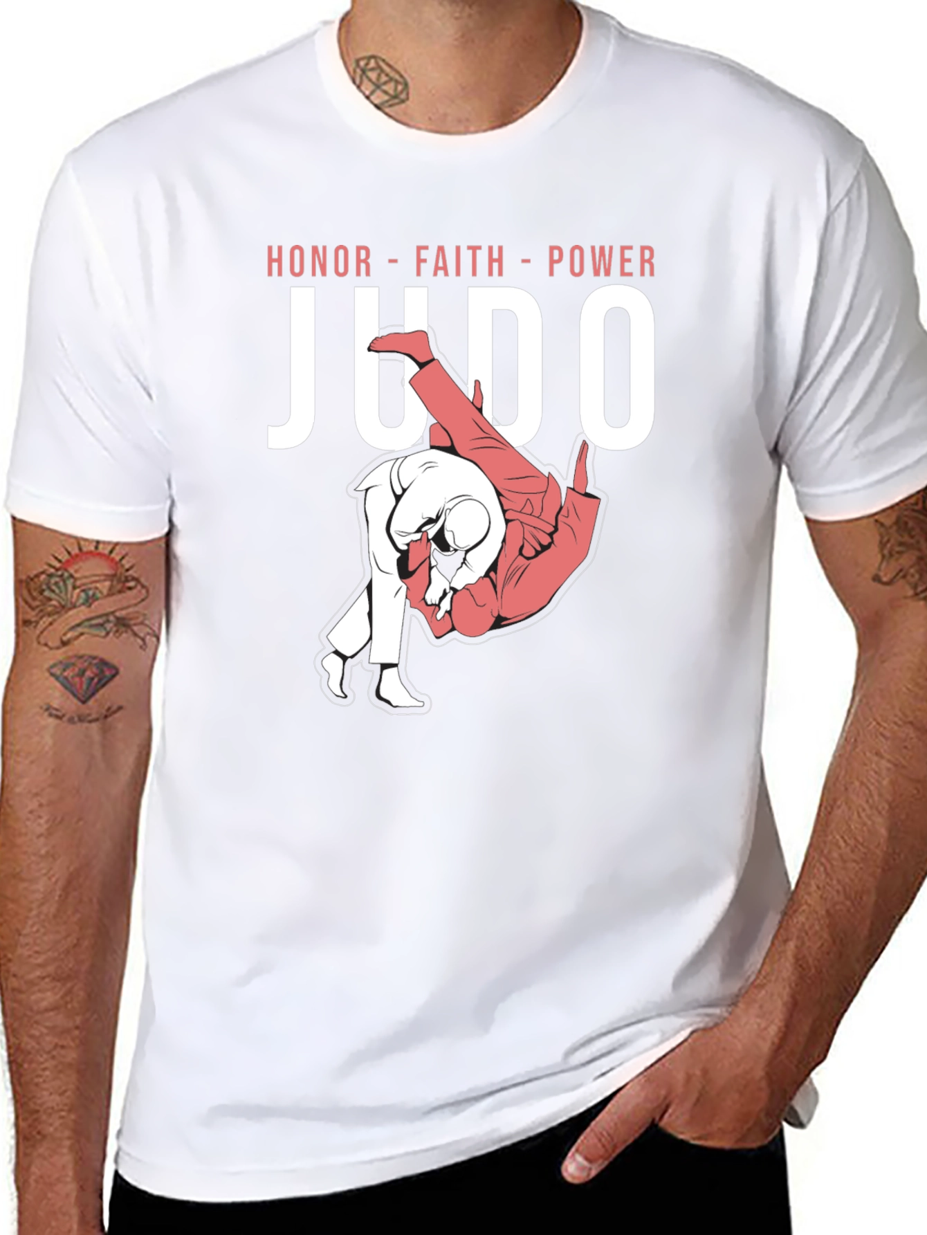 Judo Honor Faith Power T-Shirt Martial Arts Tee