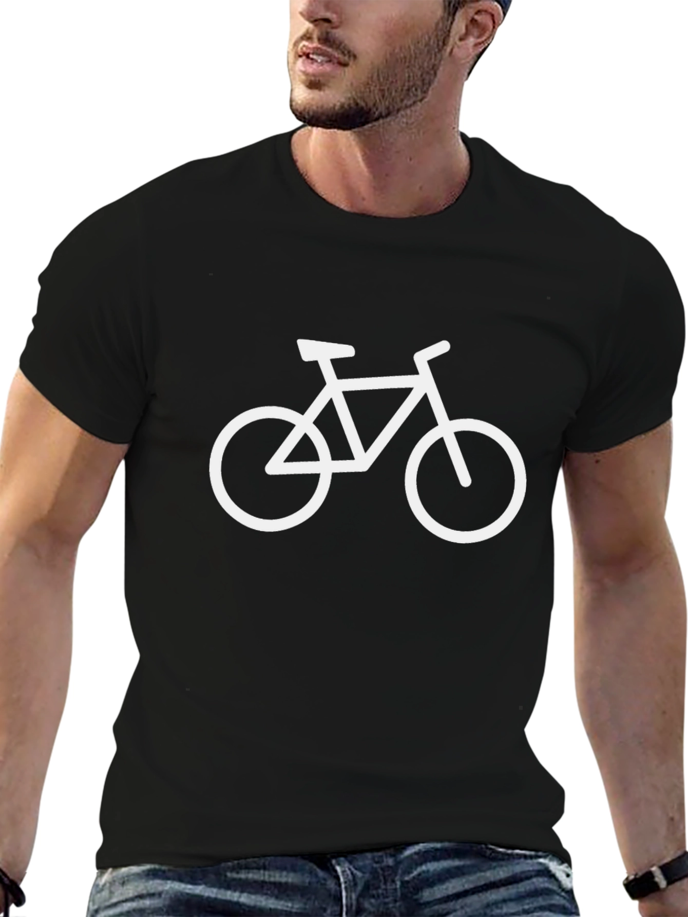 Bike Graphic Black T-Shirt | Casual Menswear