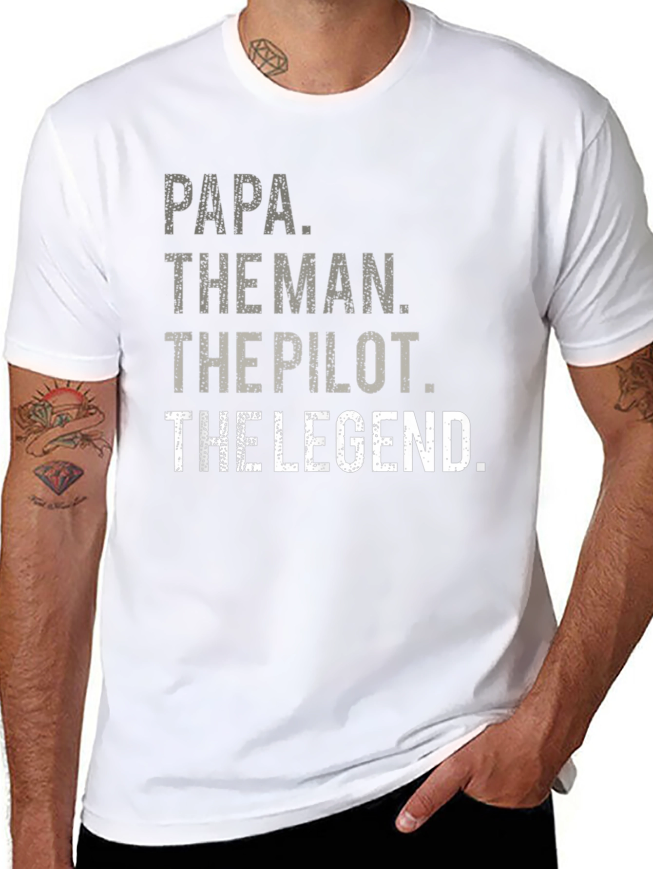 Papa The Man The Pilot The Legend T-Shirt