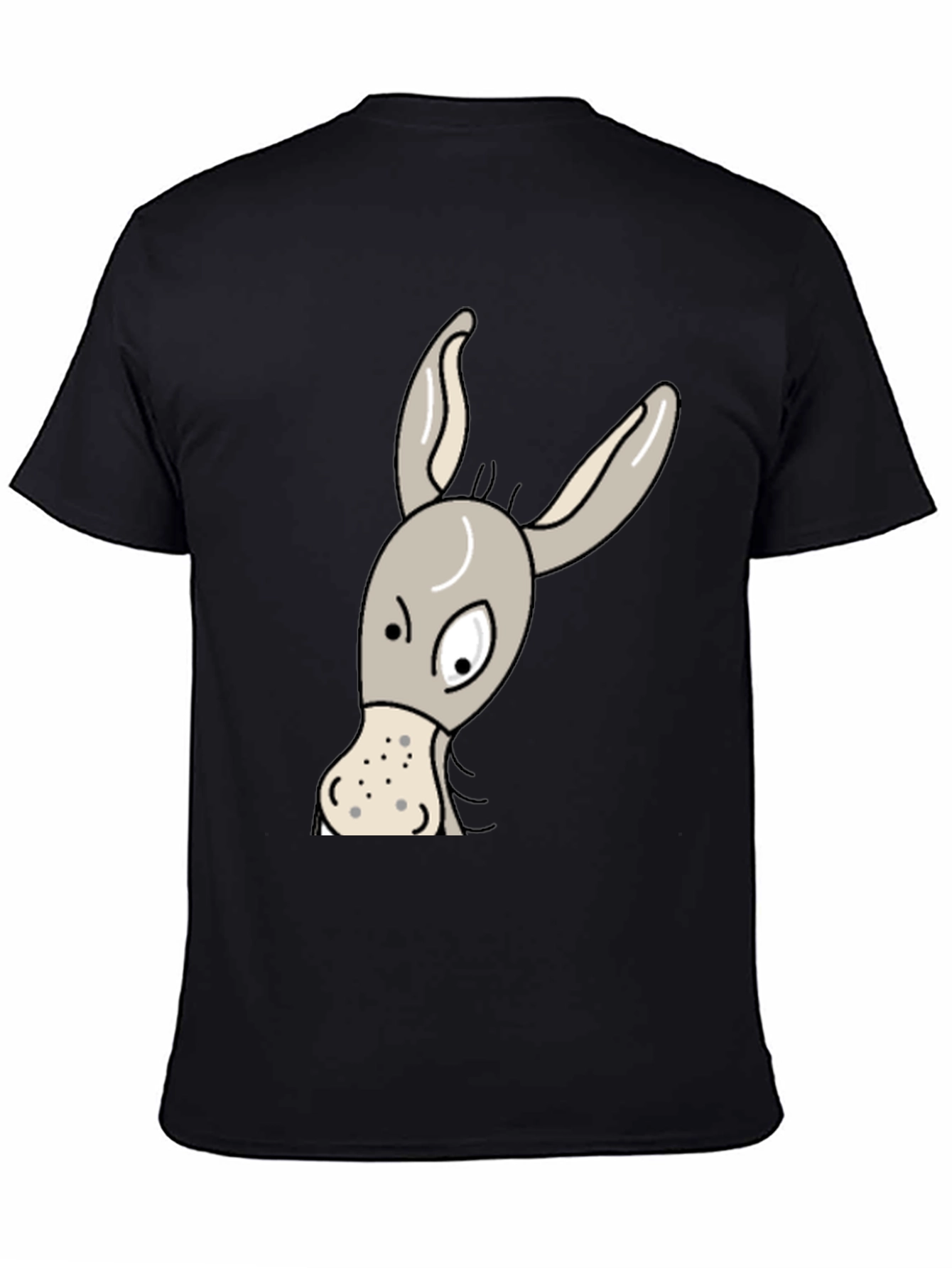 Funny Donkey Graphic T-Shirt - Mens Black Tee