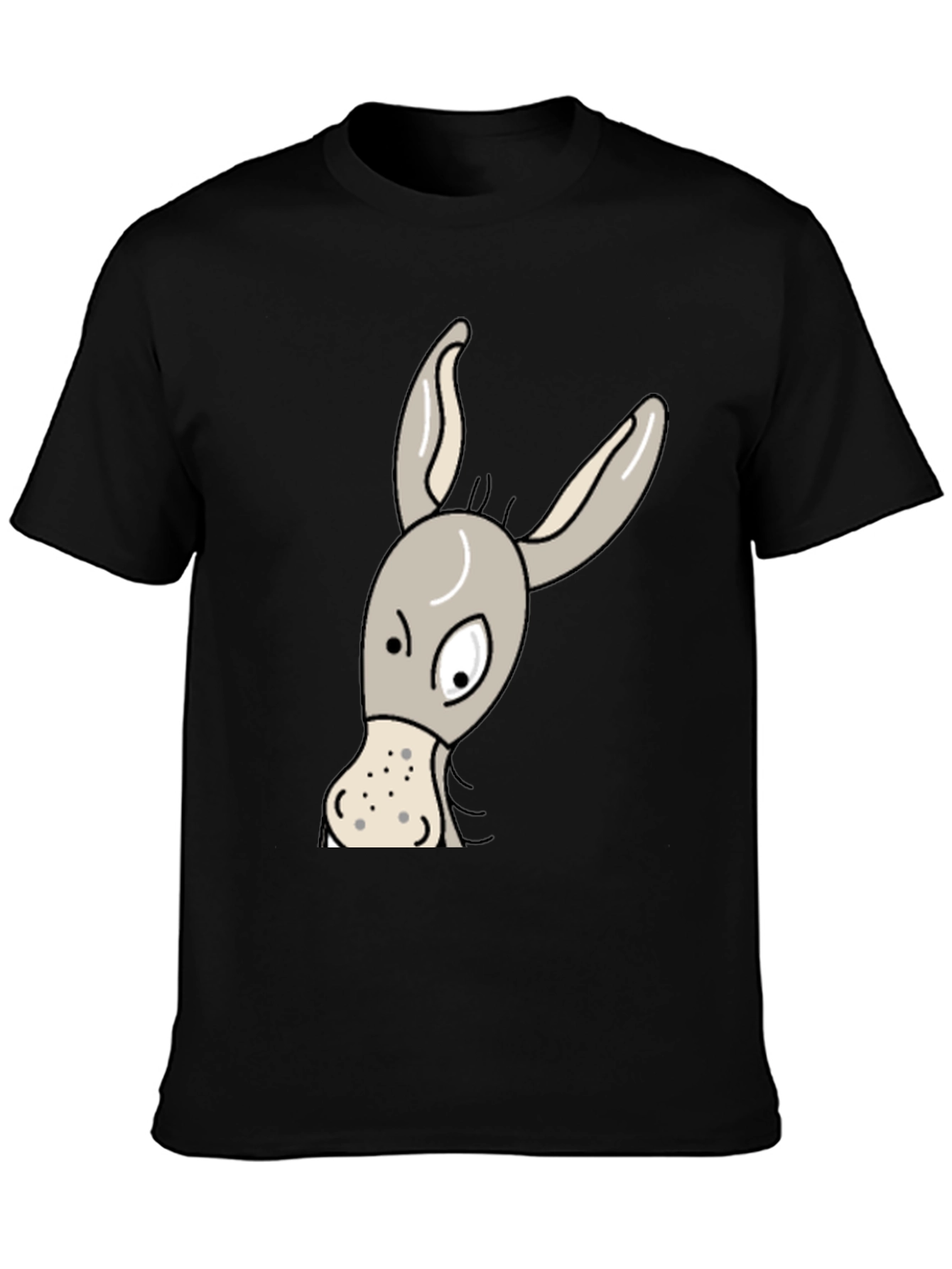 Funny Donkey Graphic T-Shirt - Mens Black Tee