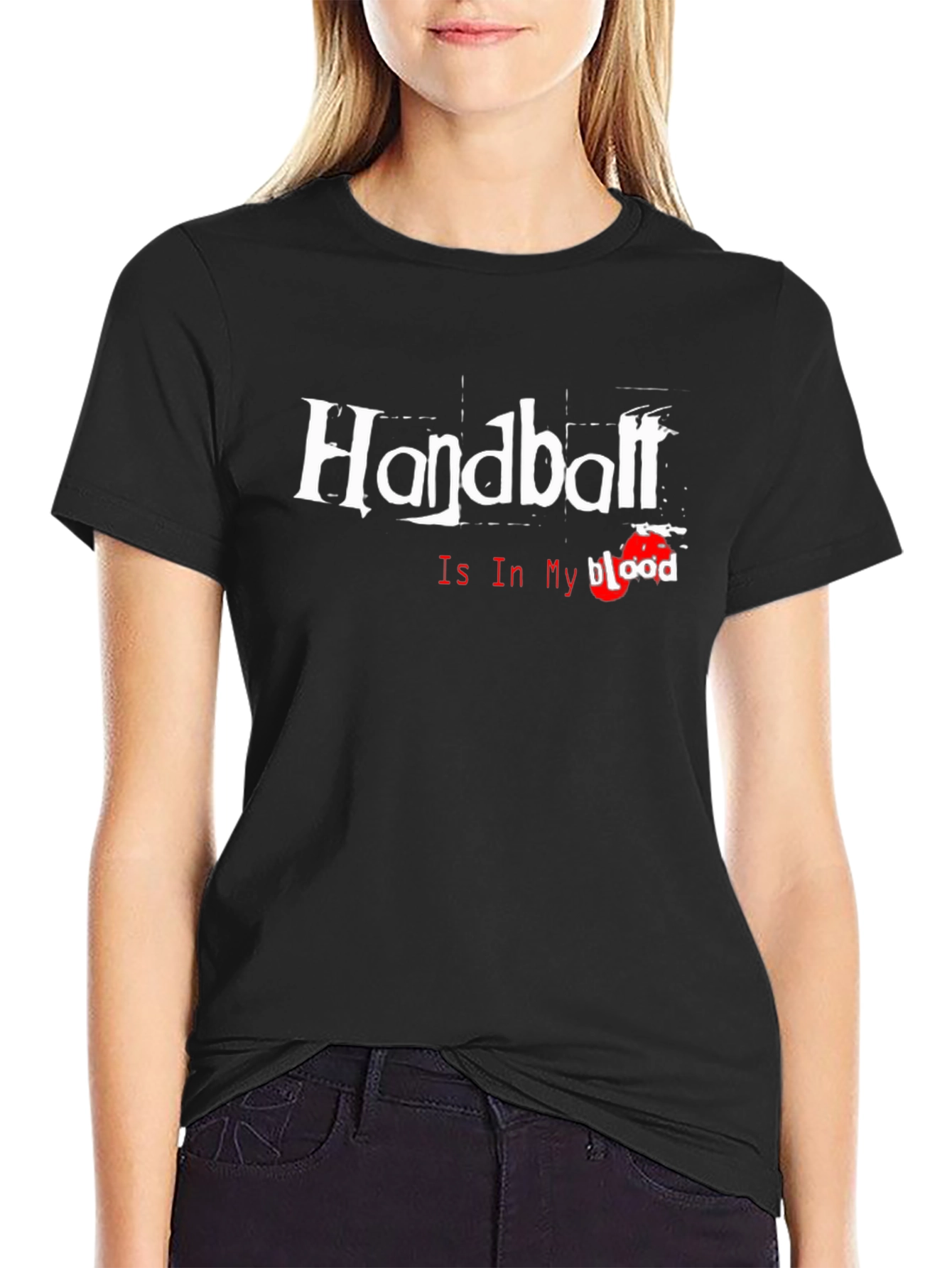 Handball Is In My Blood T-Shirt - Black