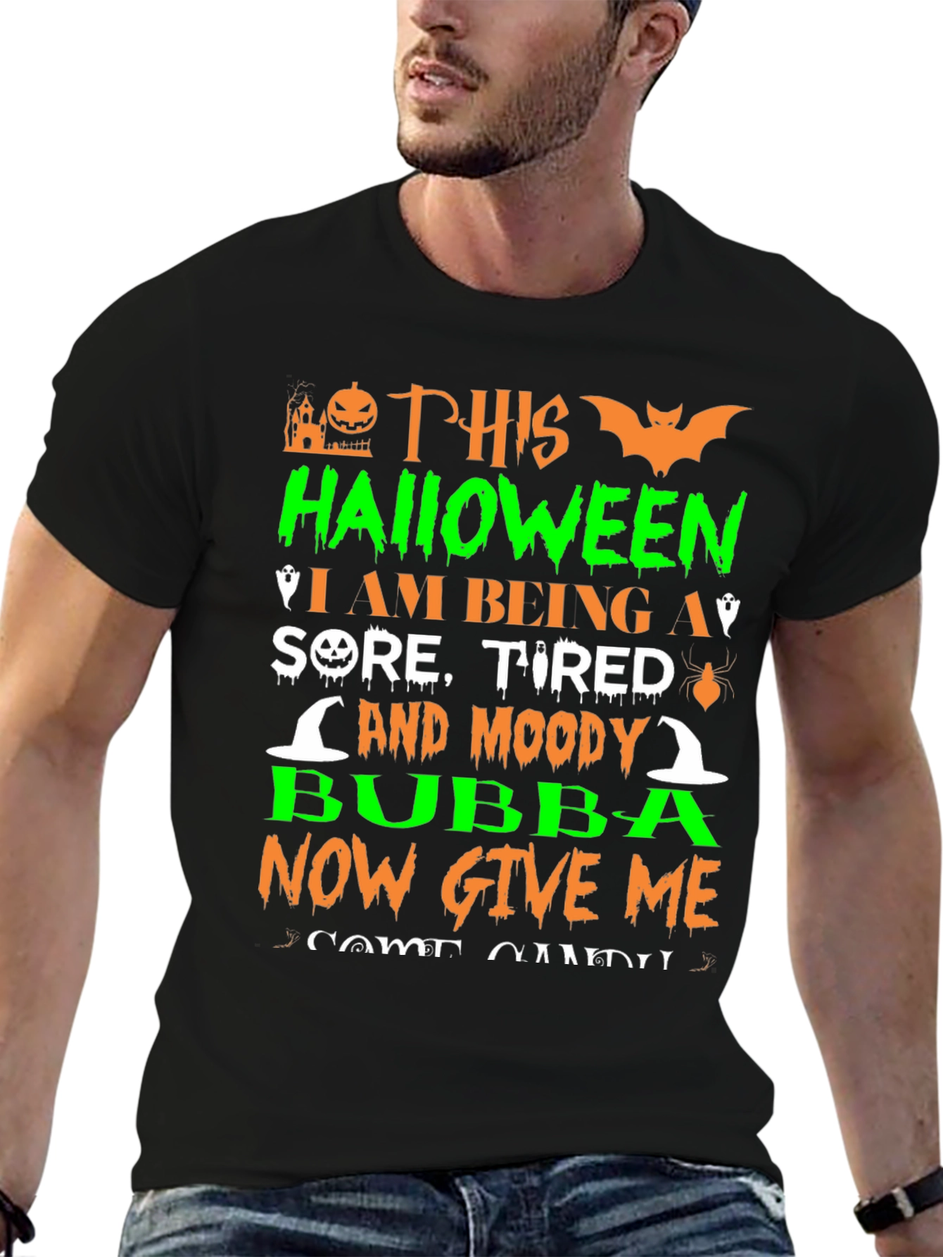 Halloween Sore Tired and Moody Bubba T-Shirt