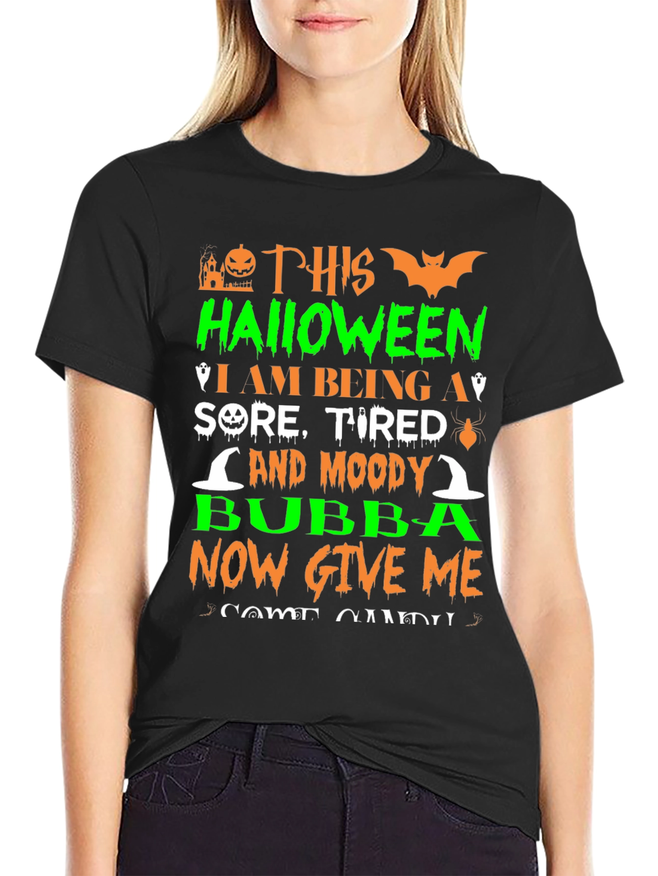 Halloween Sore Tired and Moody Bubba T-Shirt