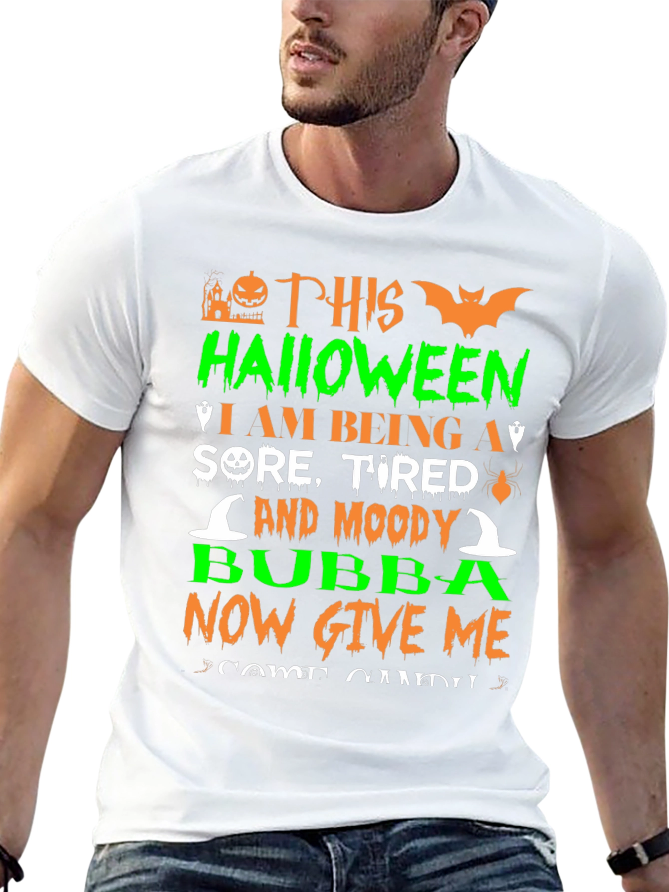 Halloween Sore Tired and Moody Bubba T-Shirt