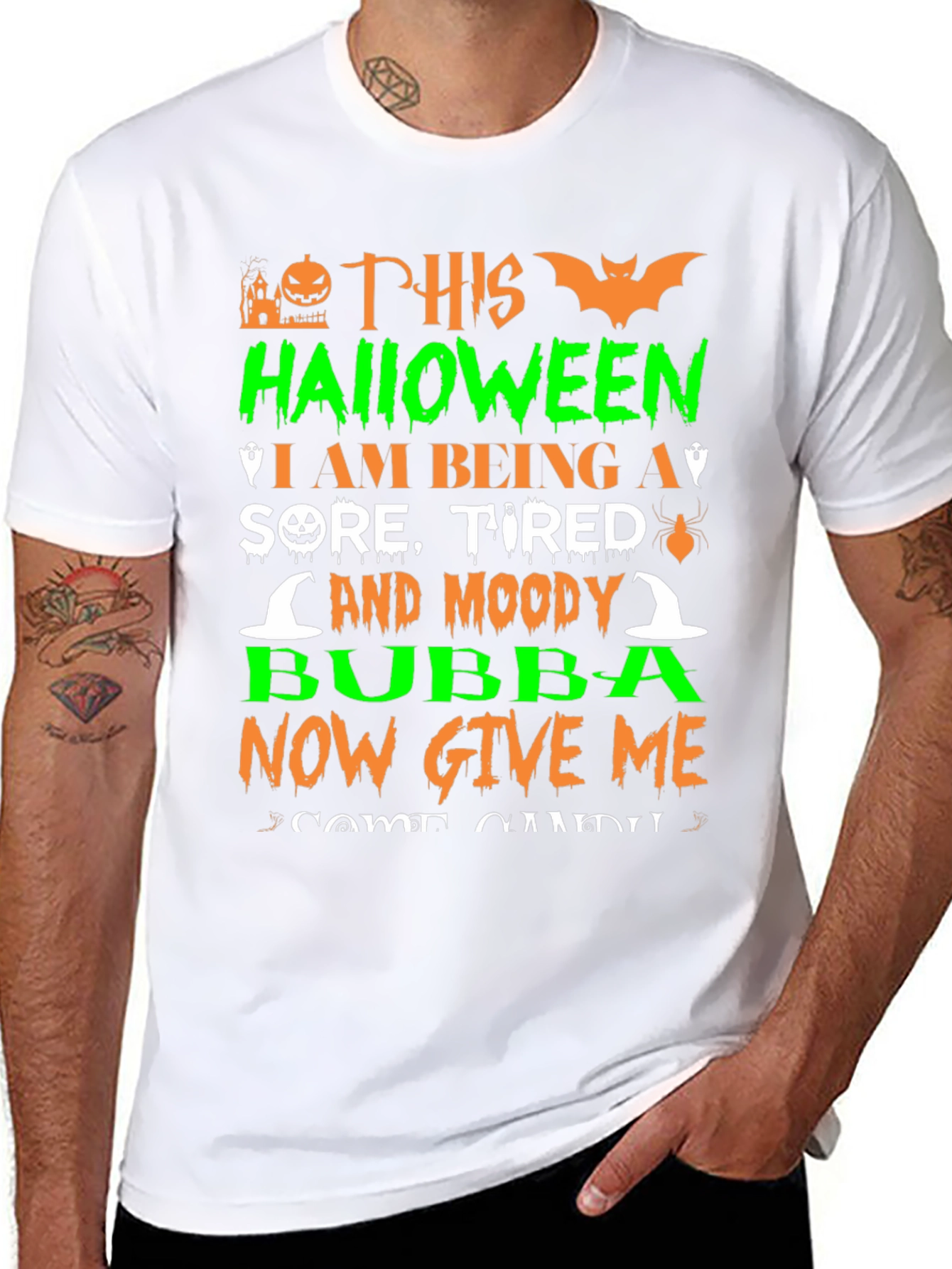 Halloween Sore Tired and Moody Bubba T-Shirt