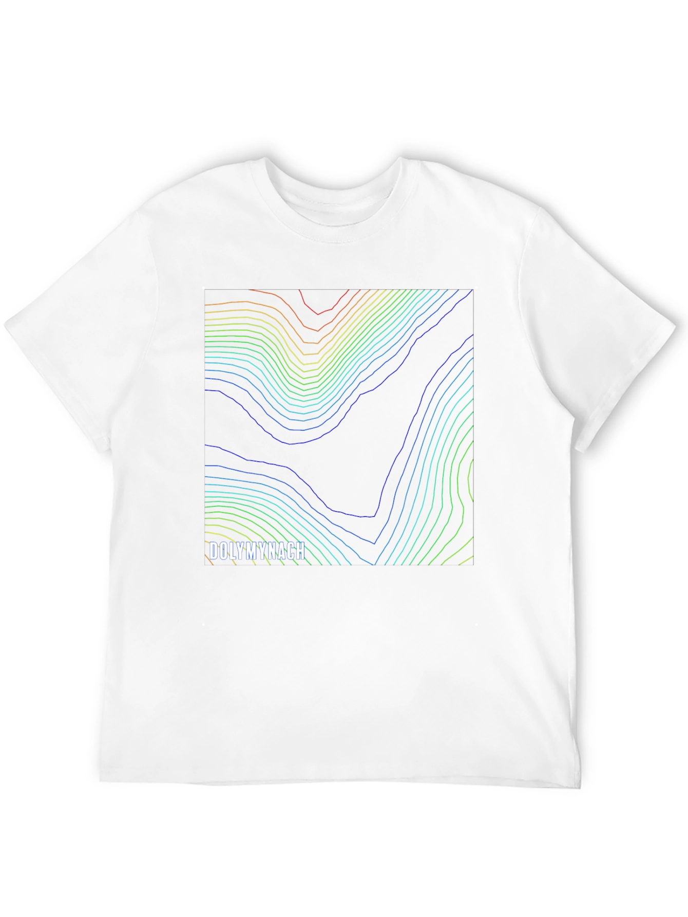 Dolymynach Topographic Map Black Tee - Unique Design