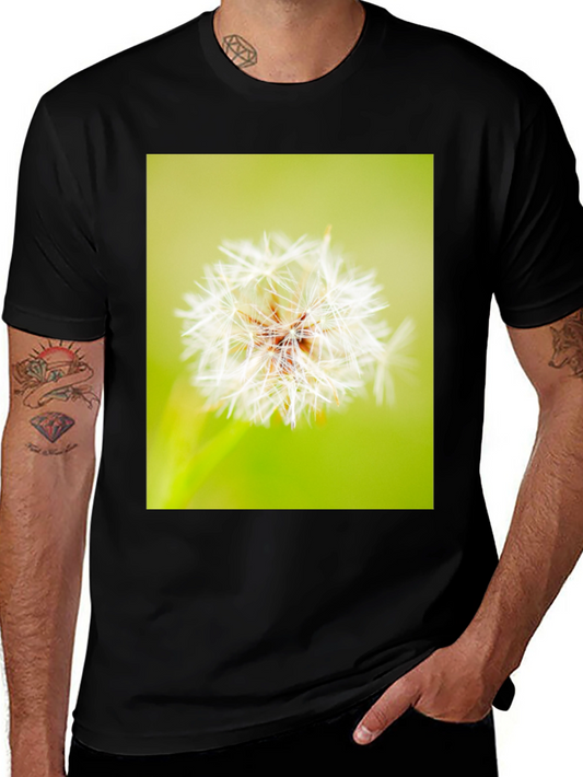 Dandelion Graphic Black T-Shirt