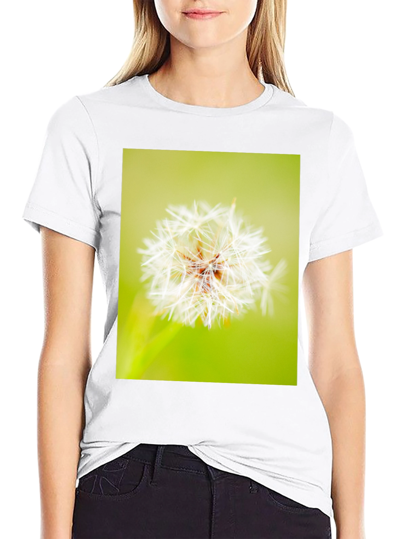 Dandelion Graphic Black T-Shirt