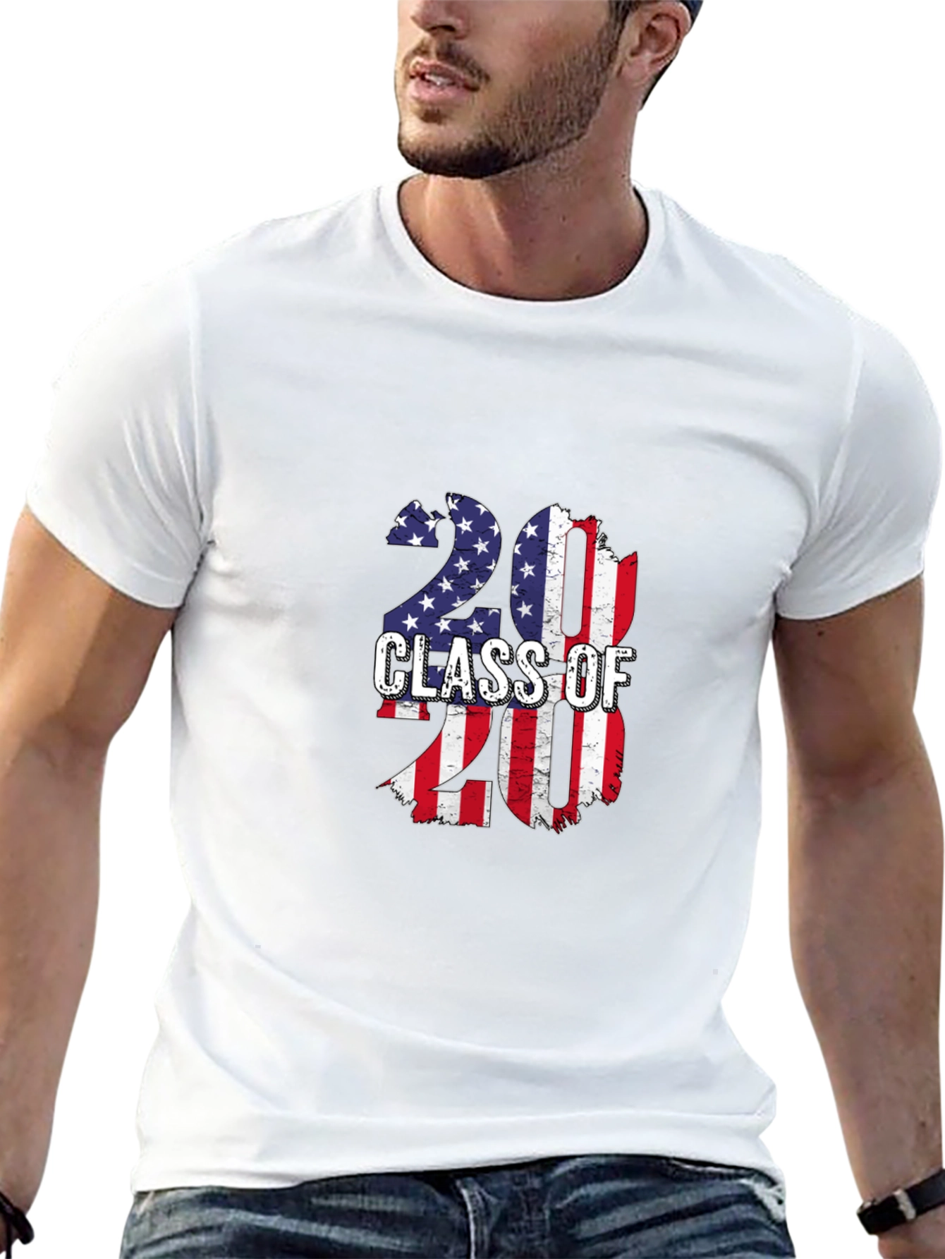 Patriotic Class of 2020 Graphic T-Shirt