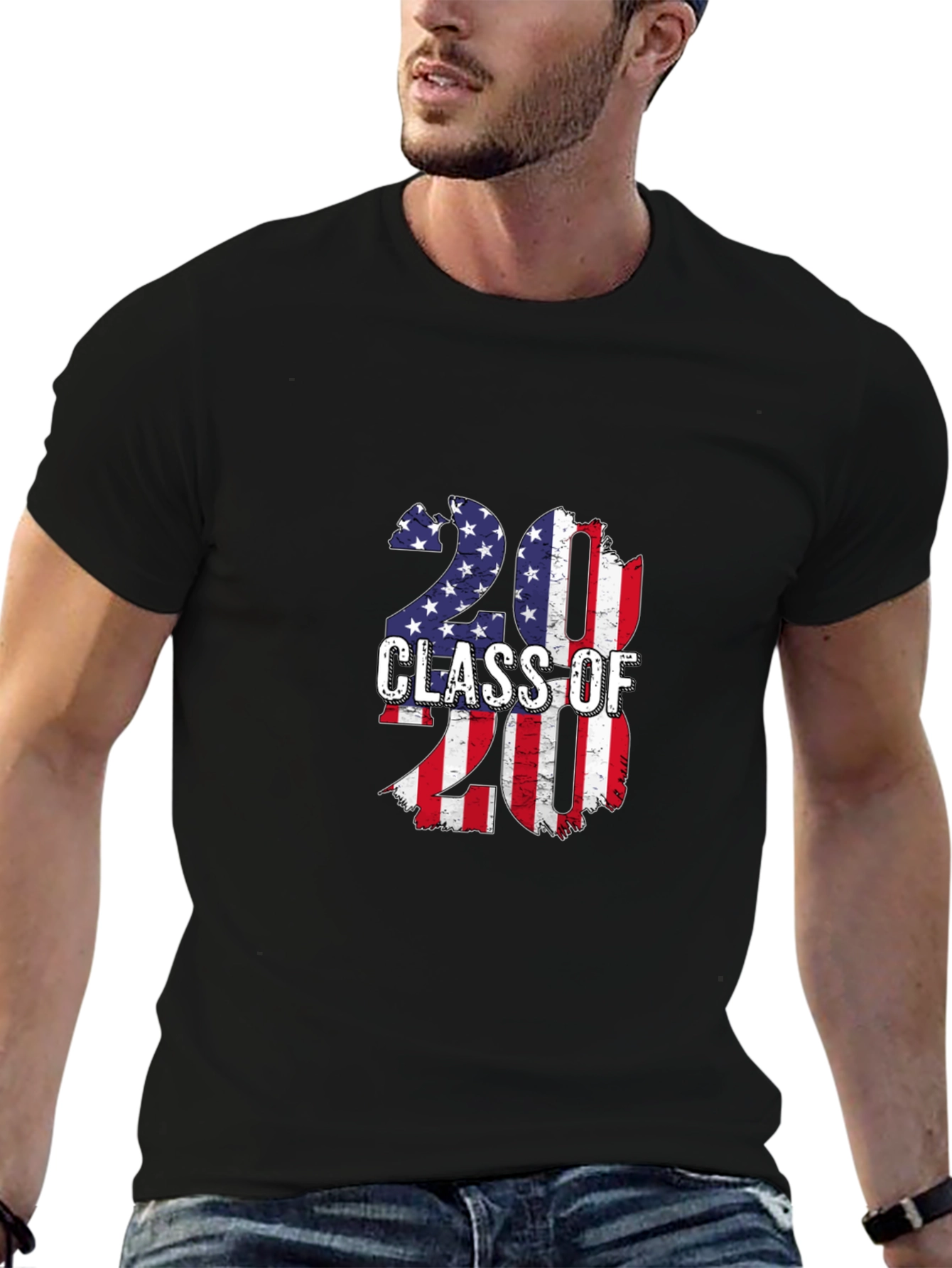 Patriotic Class of 2020 Graphic T-Shirt