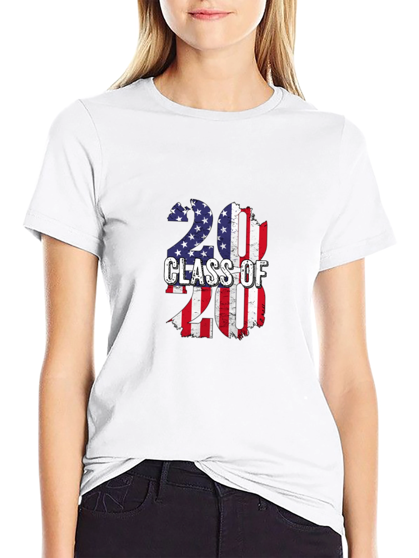 Patriotic Class of 2020 Graphic T-Shirt