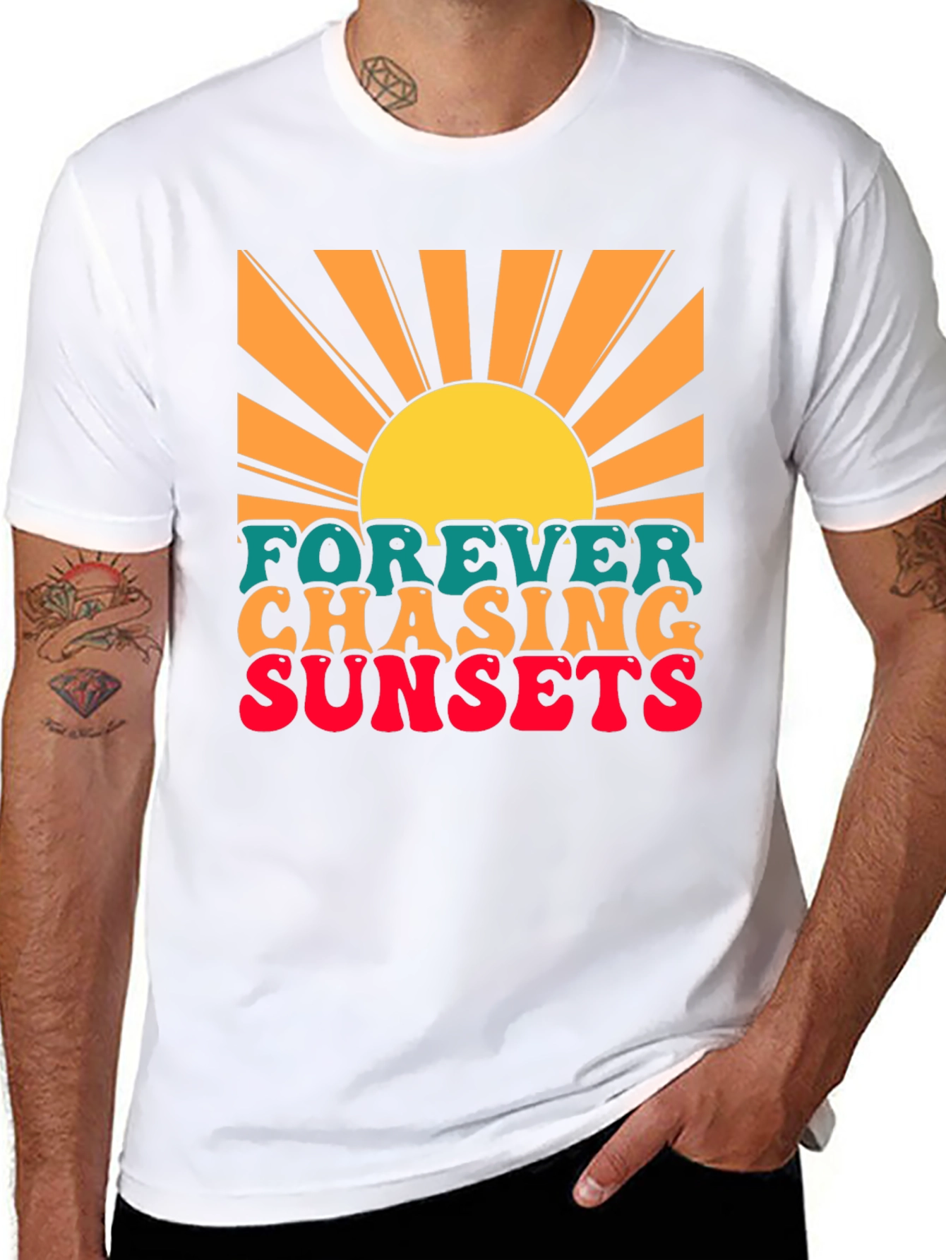Forever Chasing Sunsets Graphic T-Shirt
