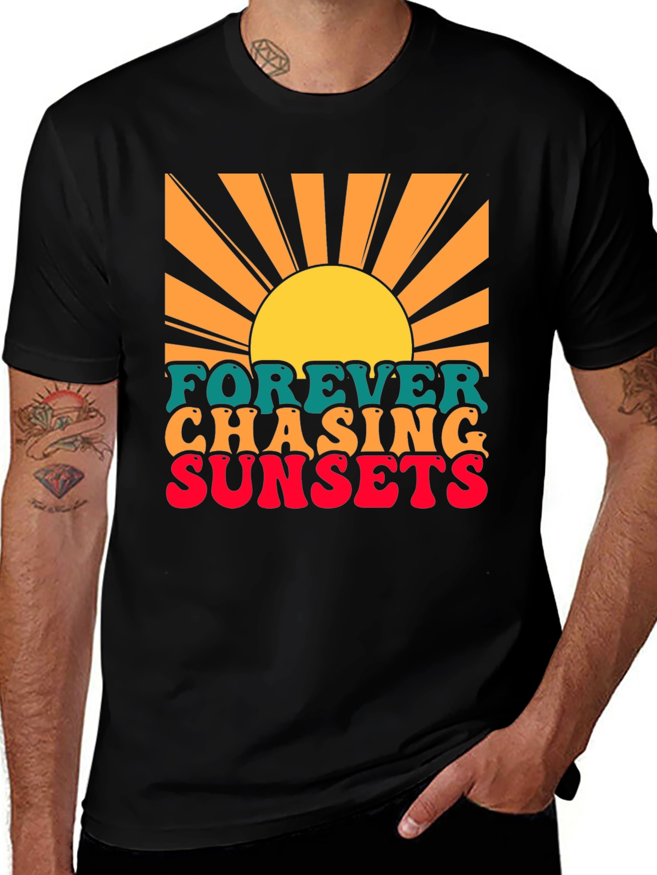 Forever Chasing Sunsets Graphic T-Shirt