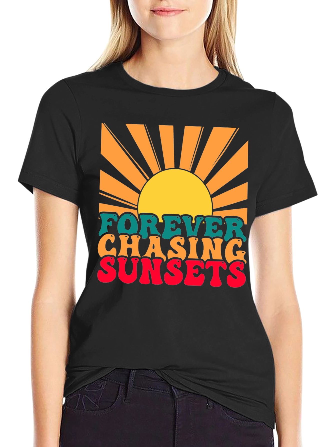 Forever Chasing Sunsets Graphic T-Shirt