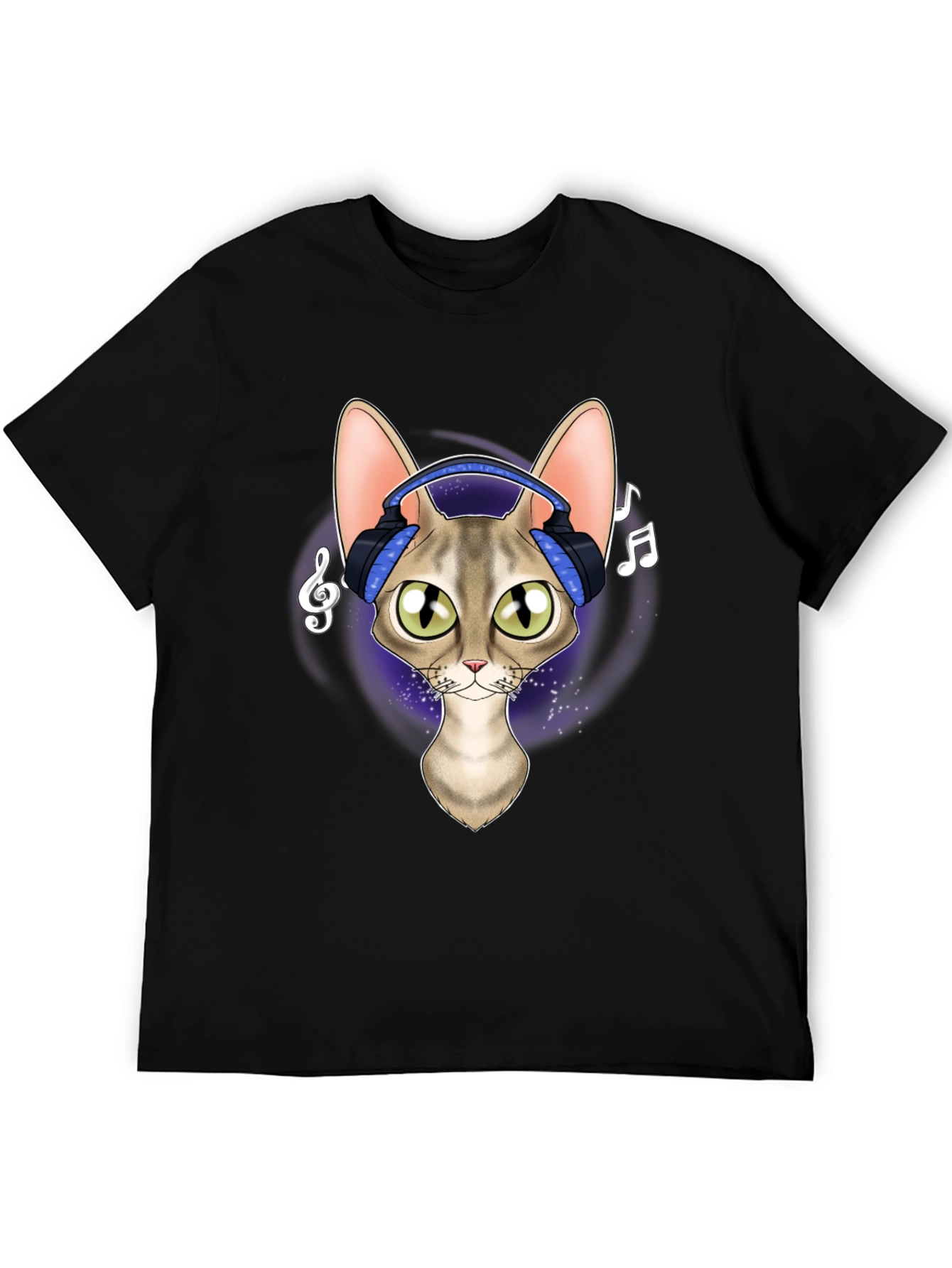 Cool Cat Headphones Graphic Tee