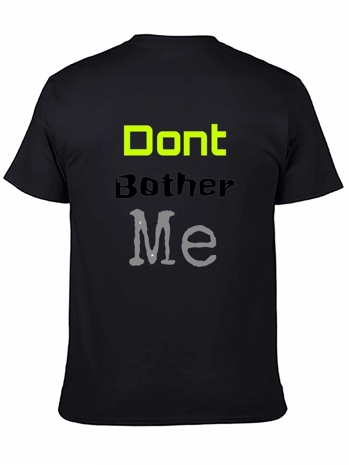 Dont Bother Me Graphic Tee - Black