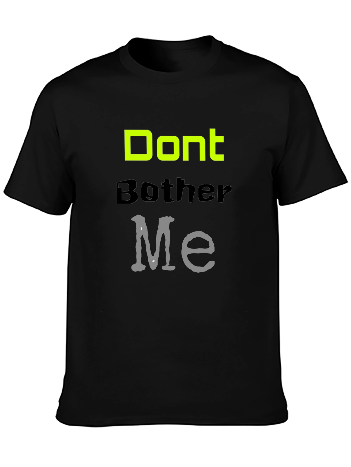 Dont Bother Me Graphic Tee - Black