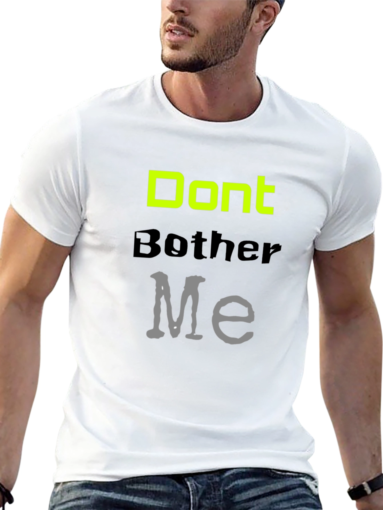 Dont Bother Me Graphic Tee - Black