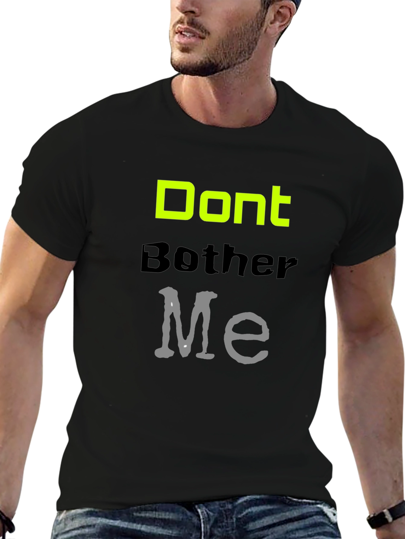 Dont Bother Me Graphic Tee - Black