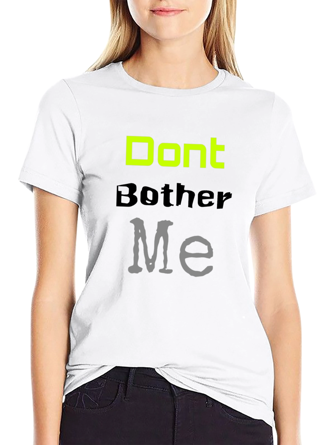 Dont Bother Me Graphic Tee - Black