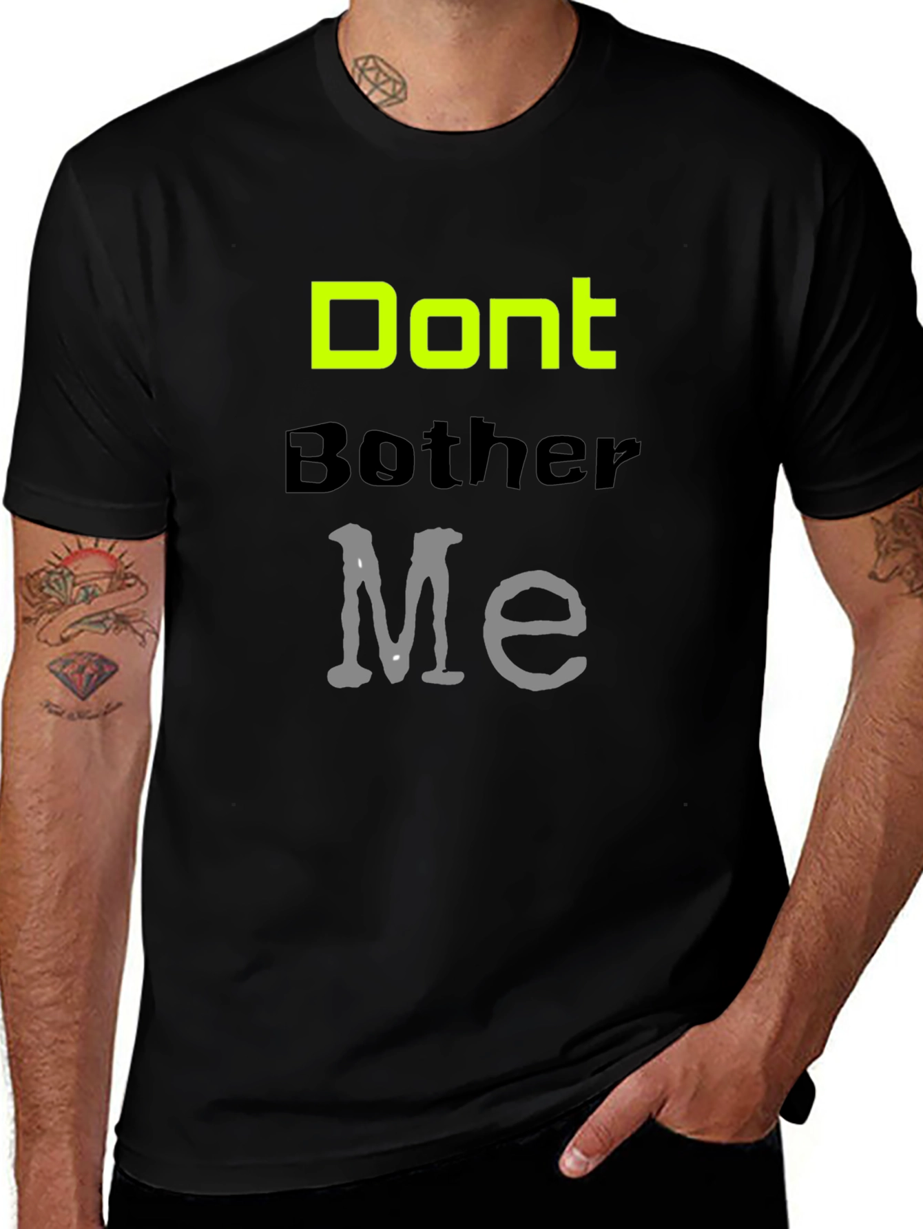Dont Bother Me Graphic Tee - Black