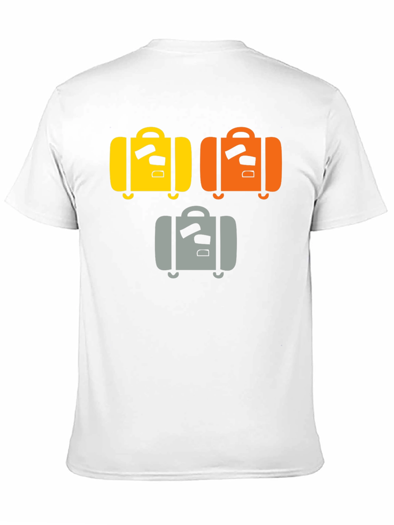 Suitcase Graphic Tee - Black Cotton T-Shirt