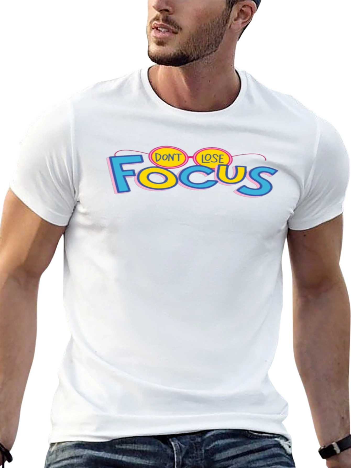 Dont Lose Focus Graphic T-Shirt - Stylish Cotton Tee
