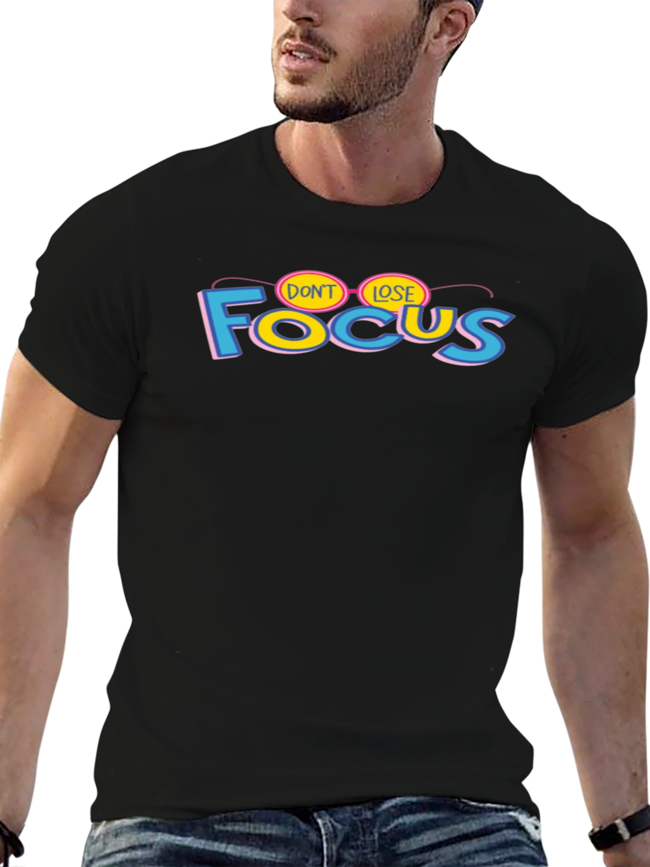 Dont Lose Focus Graphic T-Shirt - Stylish Cotton Tee