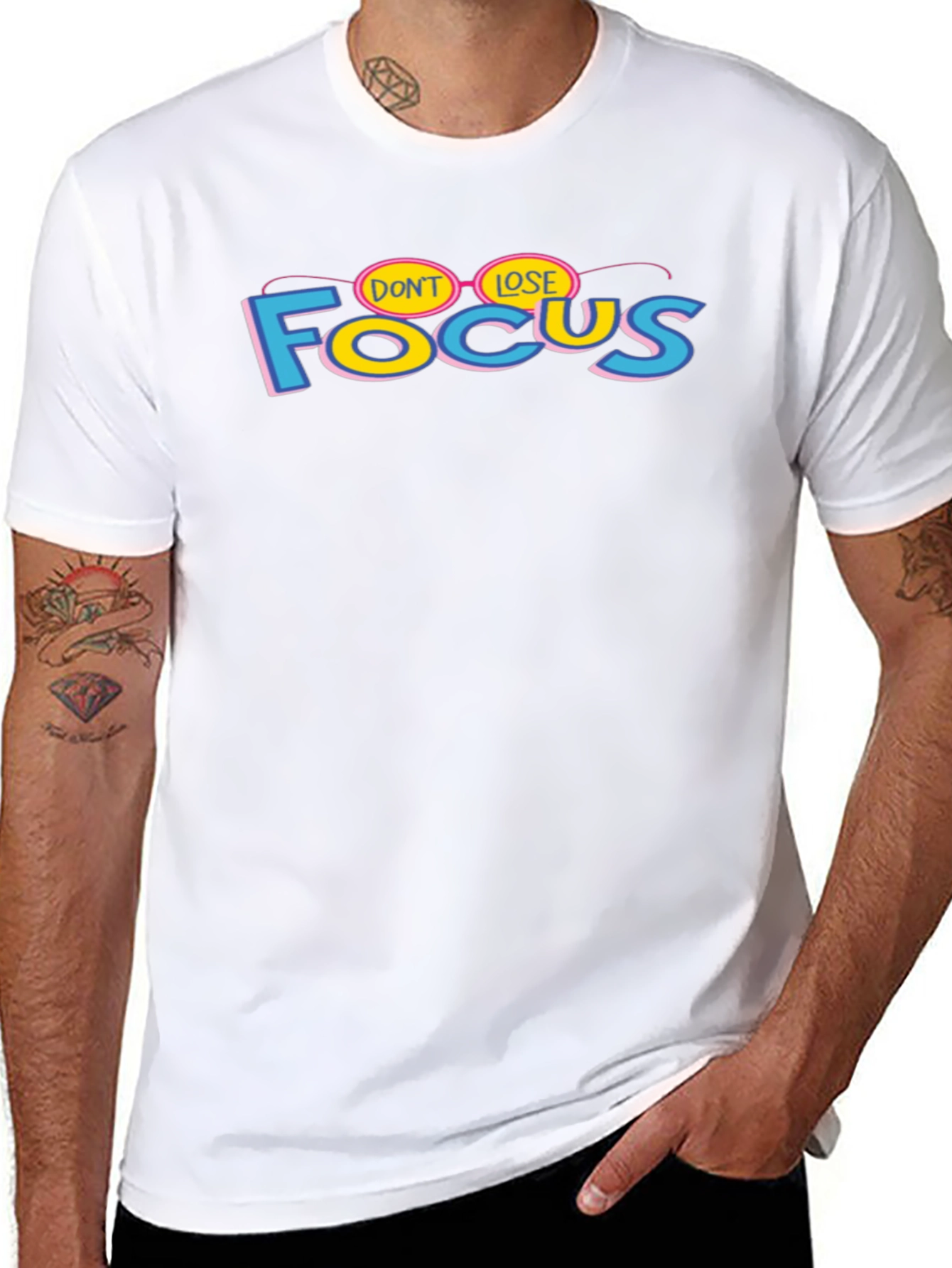 Dont Lose Focus Graphic T-Shirt - Stylish Cotton Tee