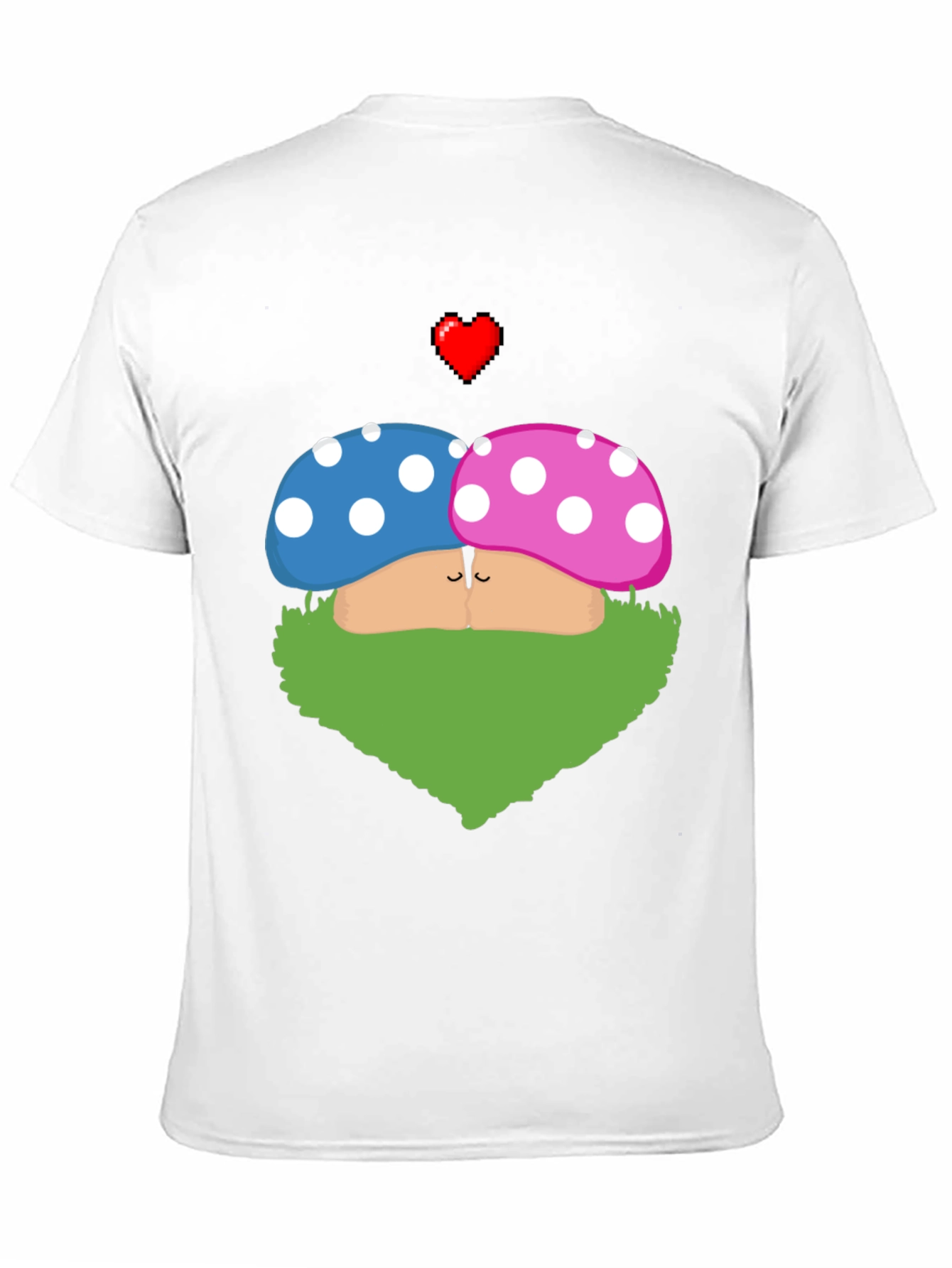 Kissing Mushroom Lover T-Shirt - Fun Novelty Tee
