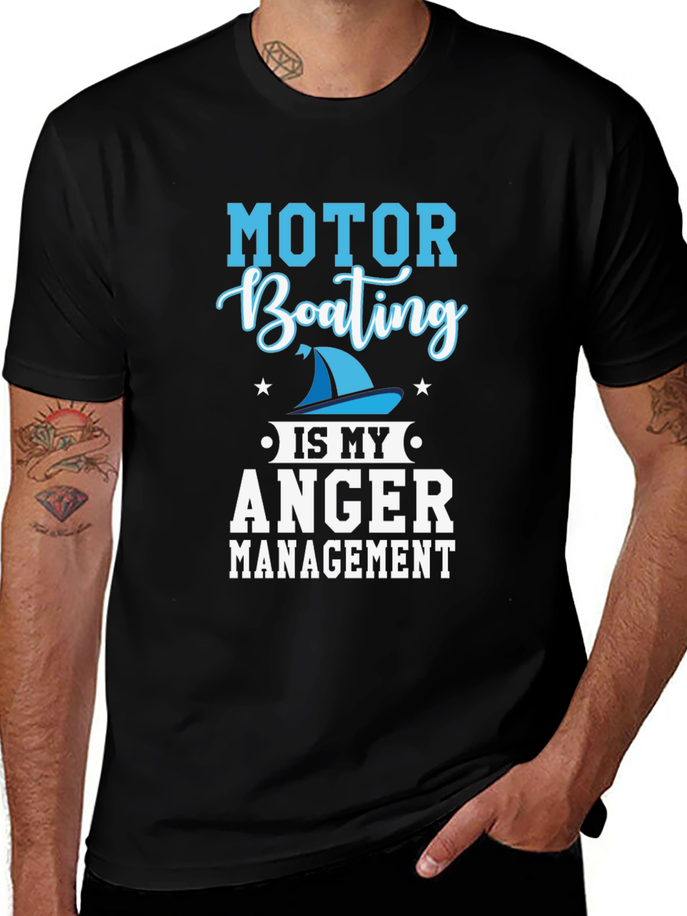 Motor Boating Anger Management Graphic Tee