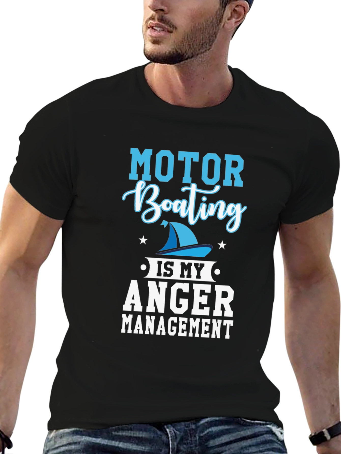 Motor Boating Anger Management Graphic Tee