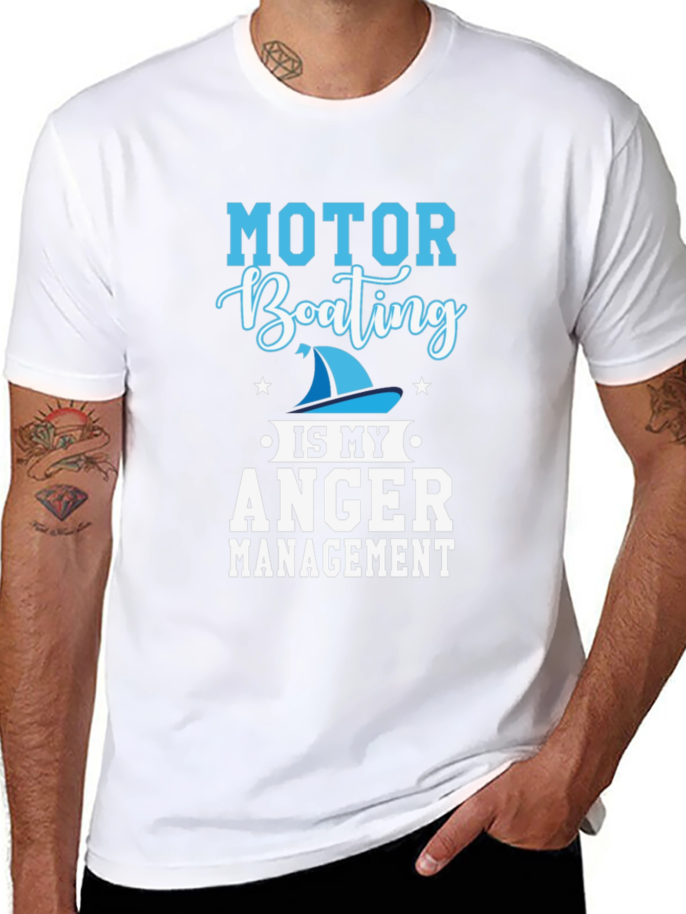Motor Boating Anger Management Graphic Tee