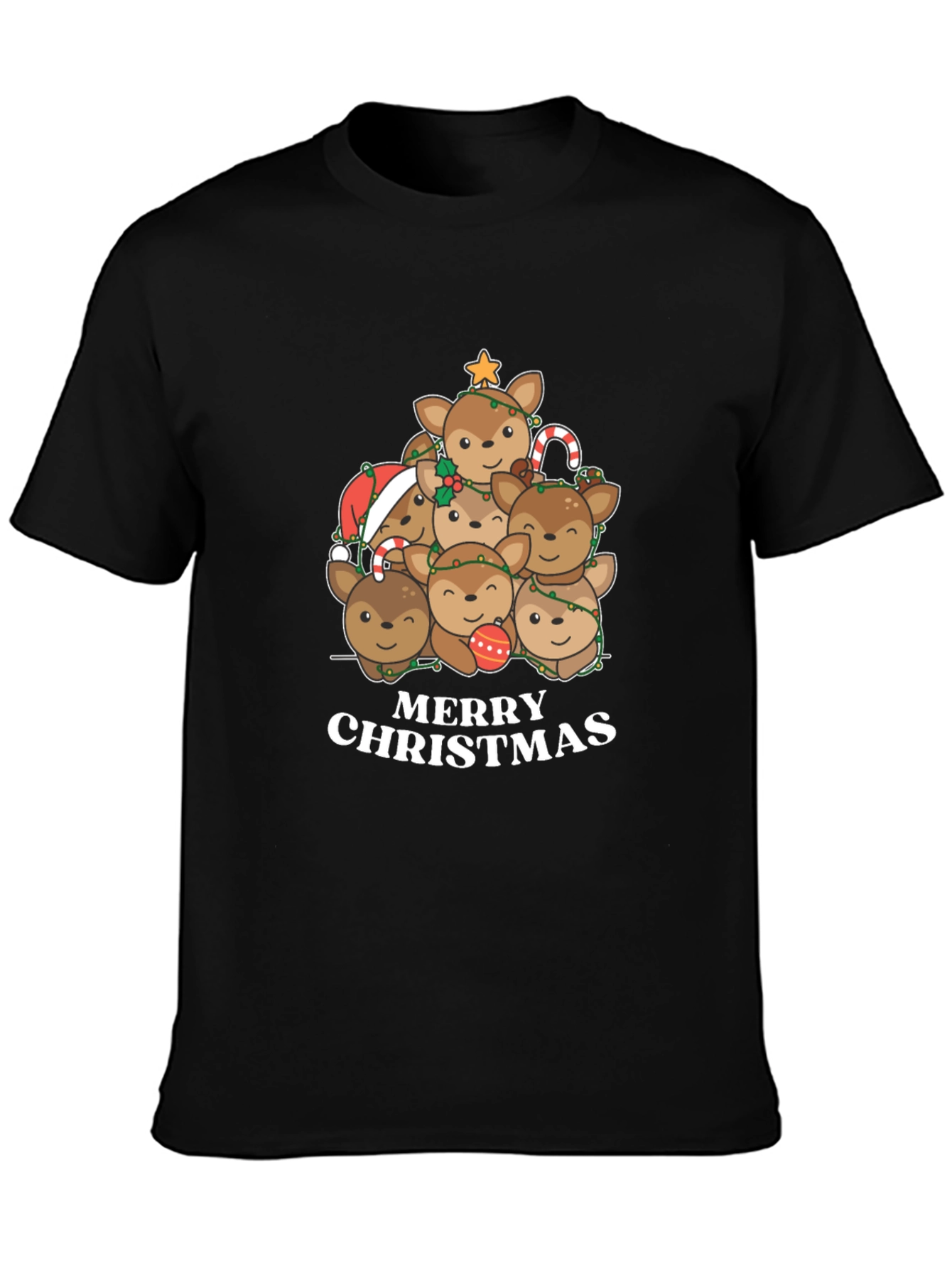 Christmas Reindeer Stack T-Shirt