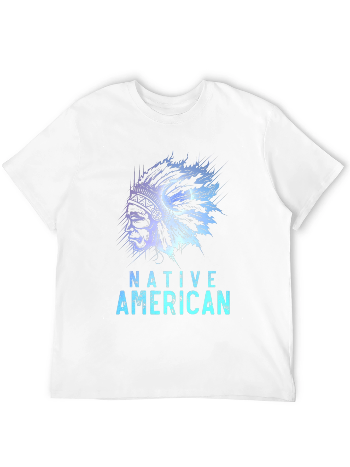 Native American Graphic Tee - Black Casual T-Shirt